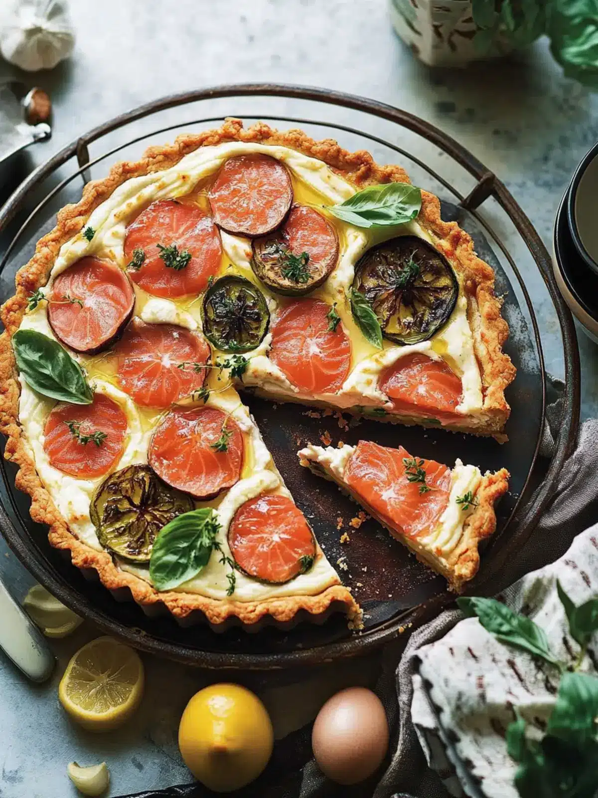 Savory Salmon Tart: Easy Recipe for a Fancy Feast at Home 2 Salmon tart