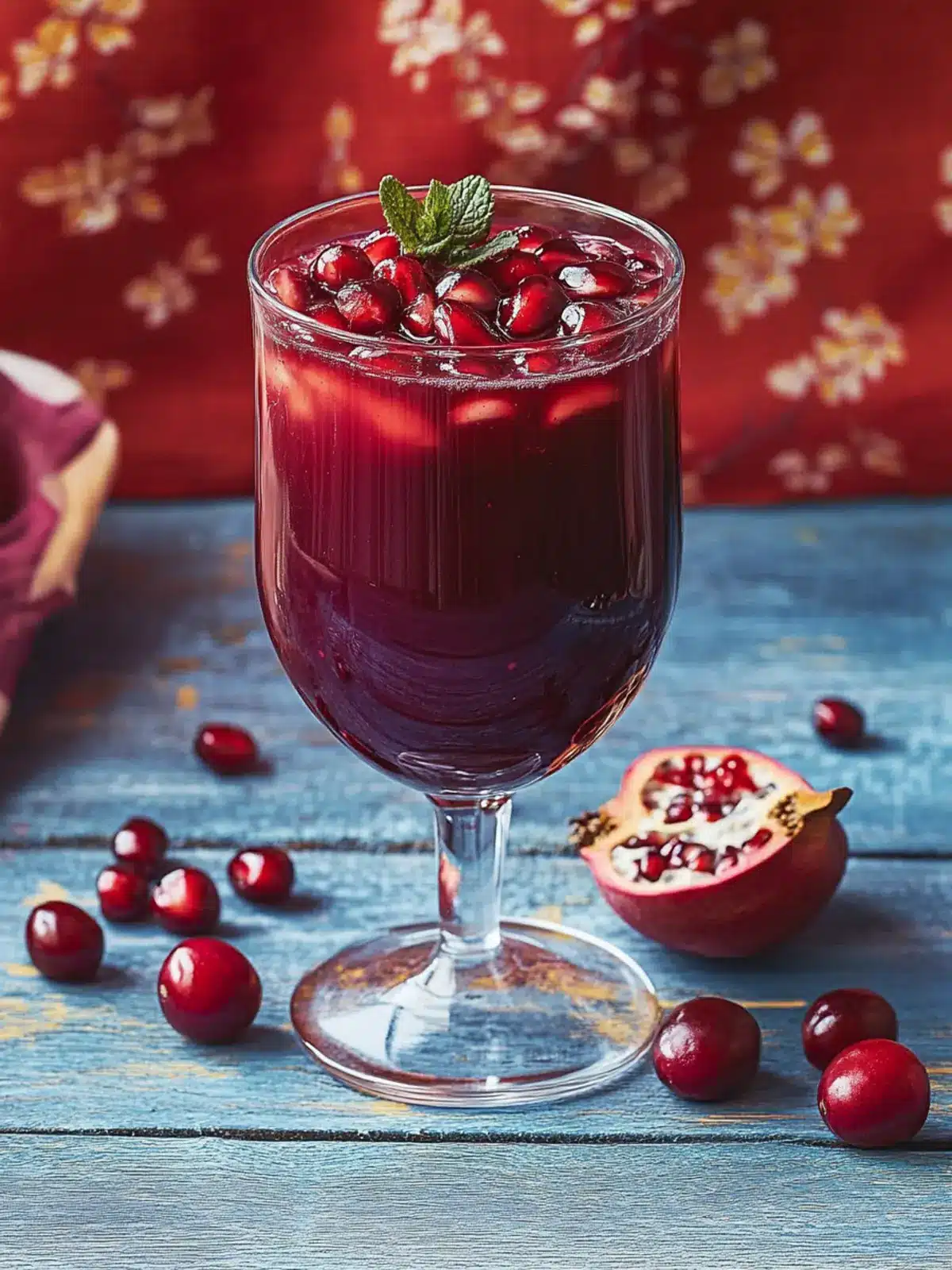 Mulled Pomegranate-Cherry Juice