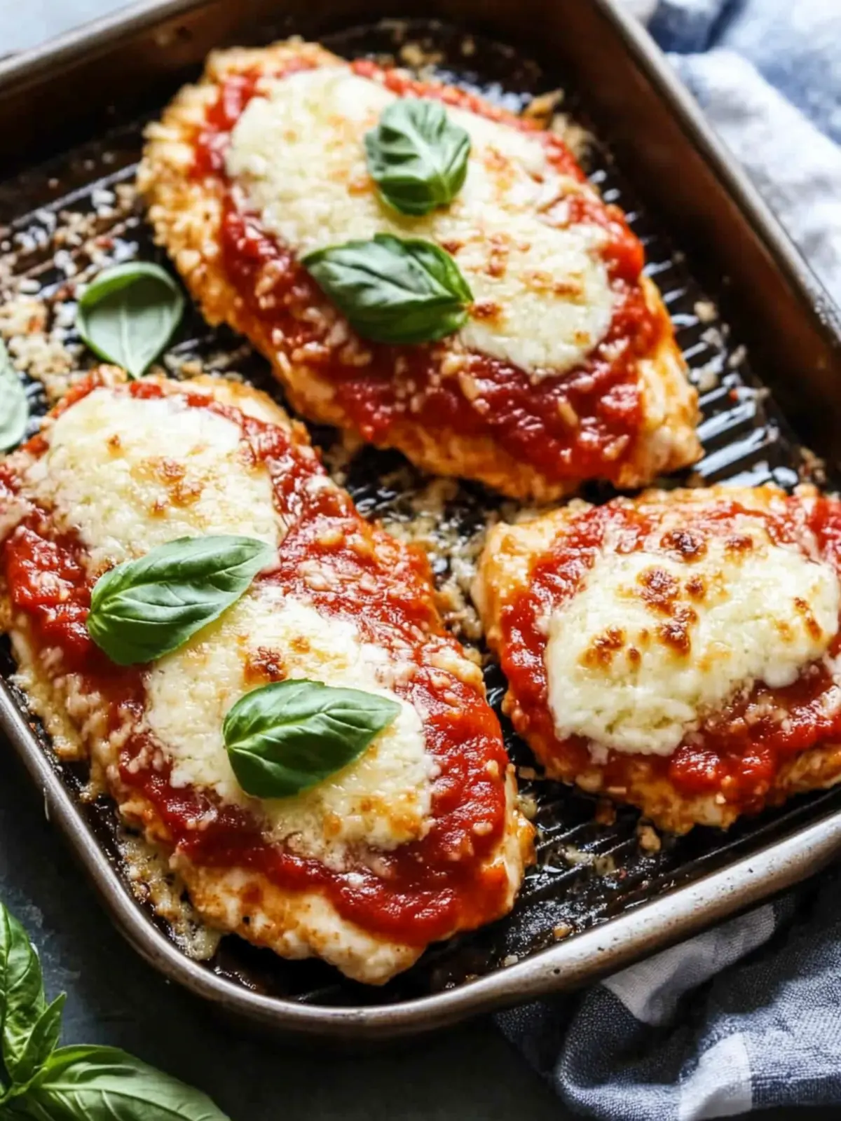 Oven Baked Chicken Parmesan- Date night dinner recipes
