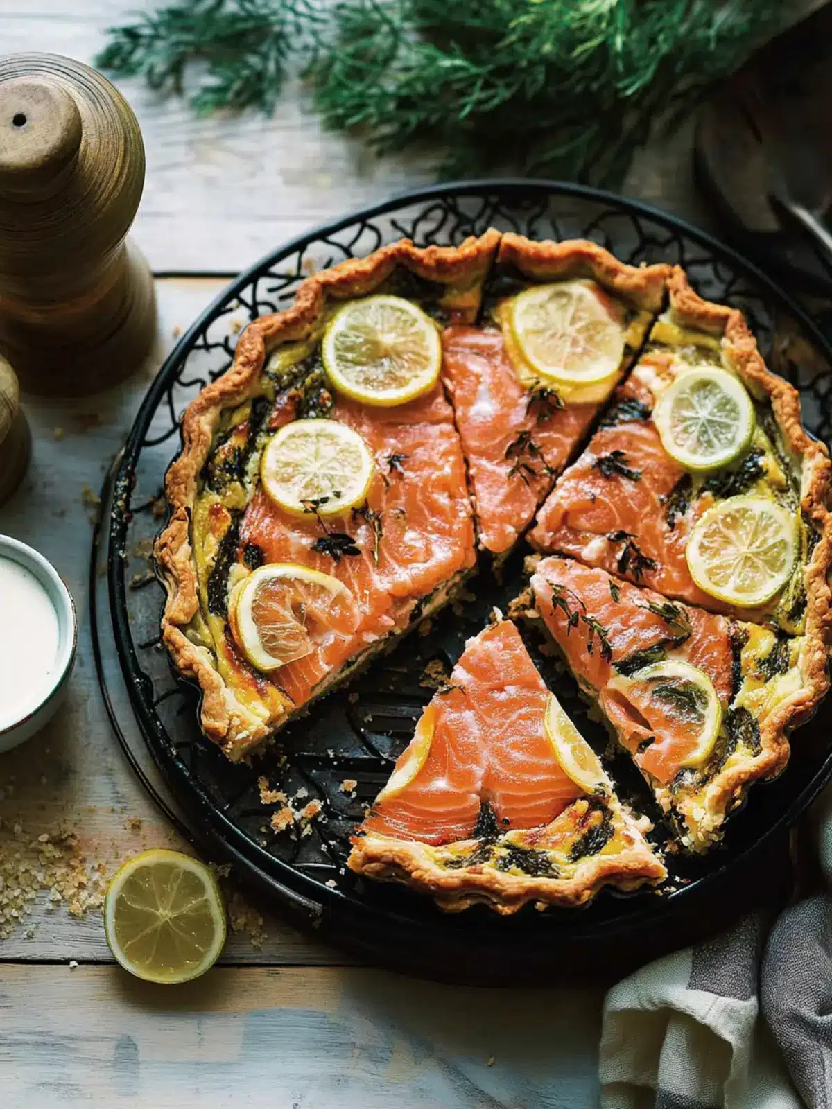 Savory Salmon Tart: Easy Recipe for a Fancy Feast at Home 3 Salmon tart