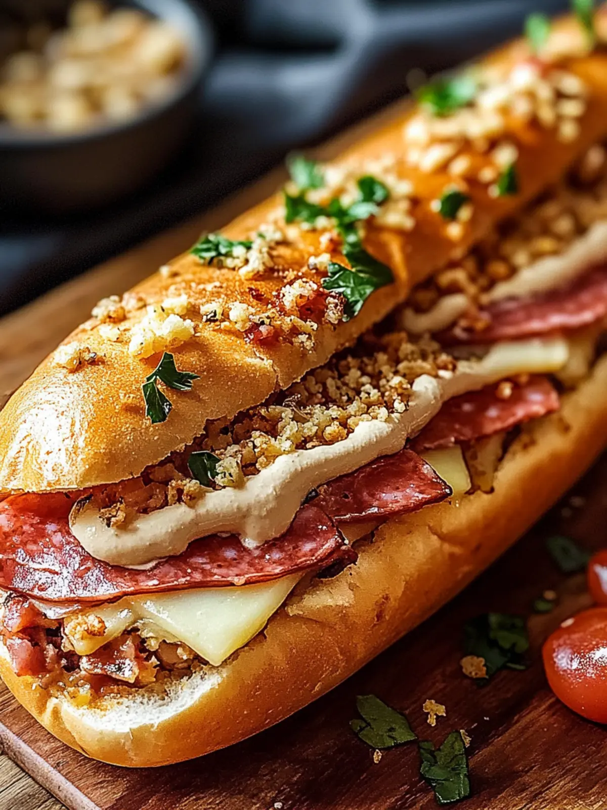 Irresistible Baked Italian Sub Sandwiches Recipe