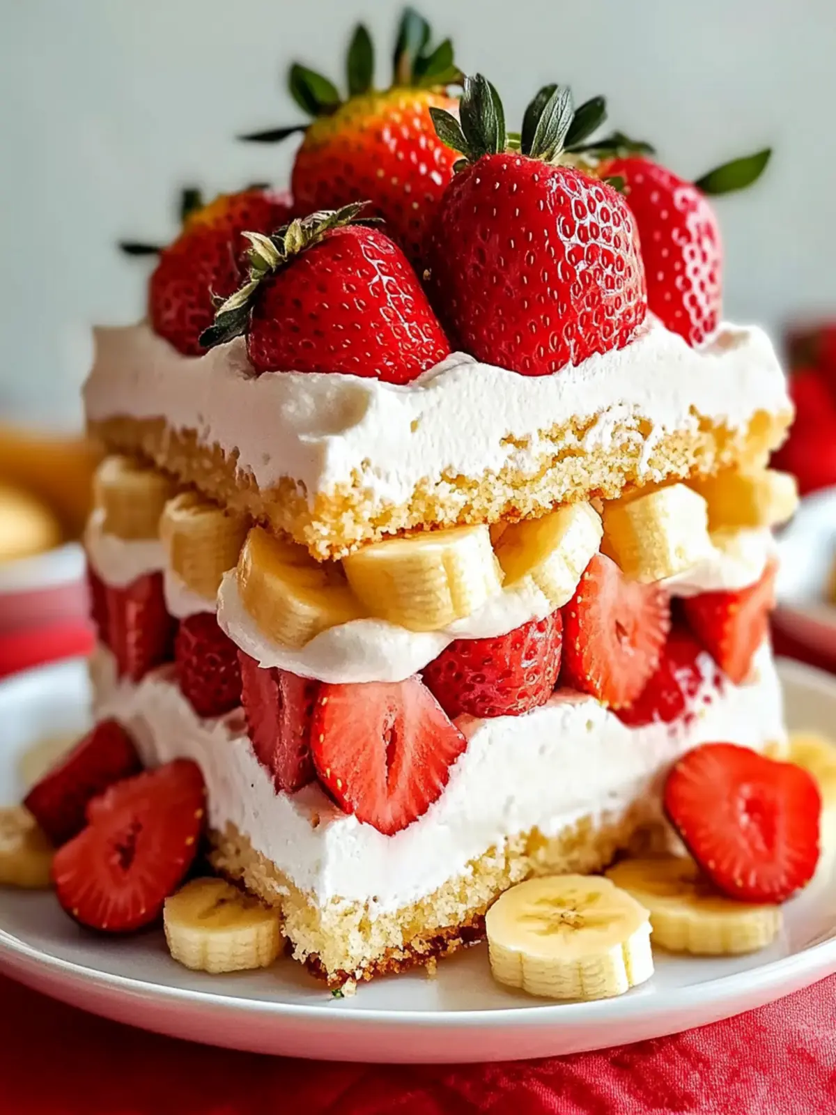 Half Strawberry Shortcake Half Banana Pudding Cake Recipe Delight 2 Half Strawberry Shortcake Half Banana Pudding Cake Recipe