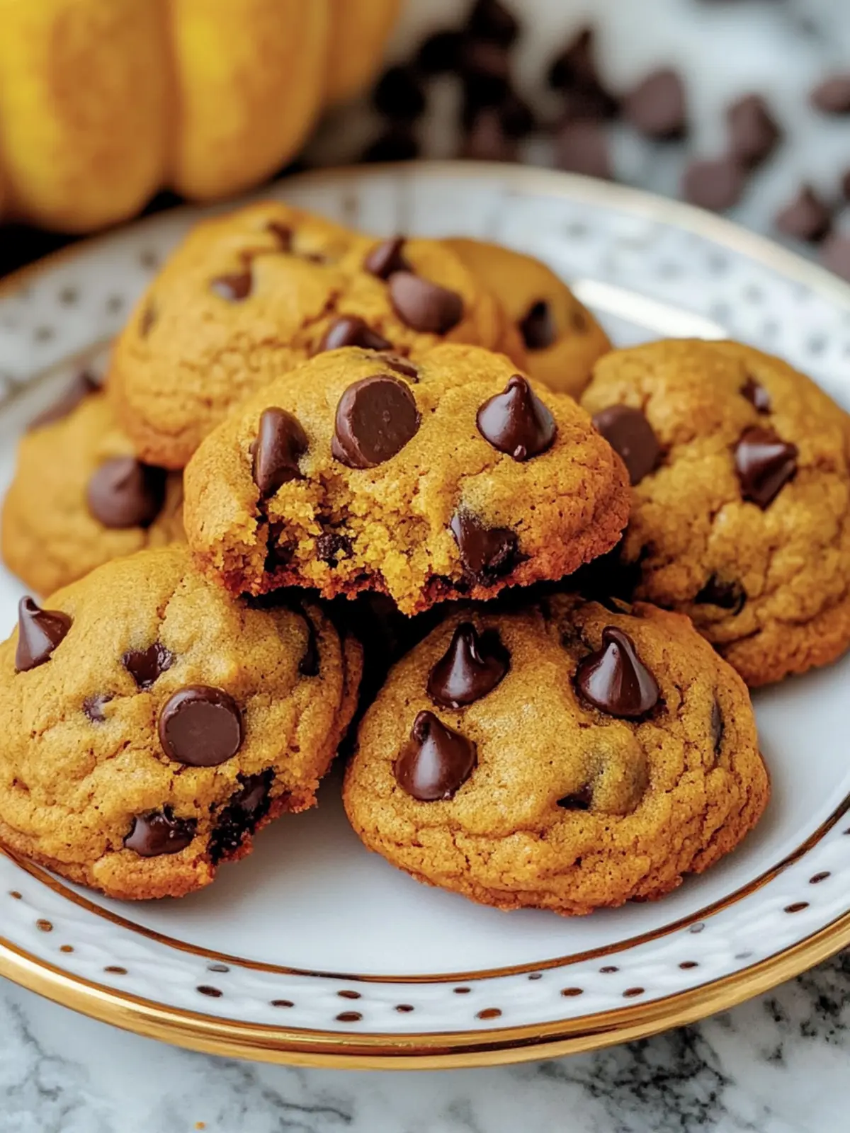 Pumpkin Chocolate Chip Cookies