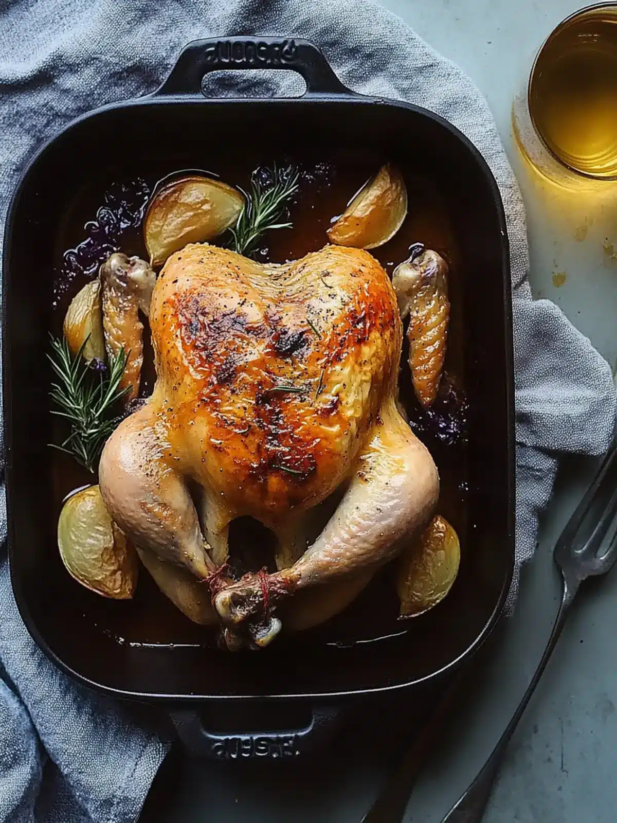 Savory Roast Chicken: Easy Cast-Iron Skillet Perfection 4 Roast Chicken