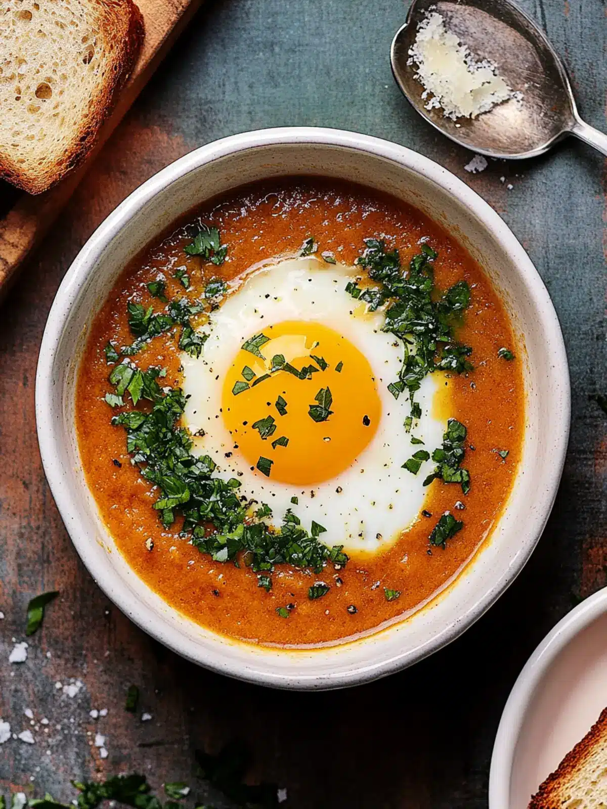 Delicious Burnt Toast Soup With an Egg on It for Cozy Nights 5 Burnt Toast Soup With an Egg on It