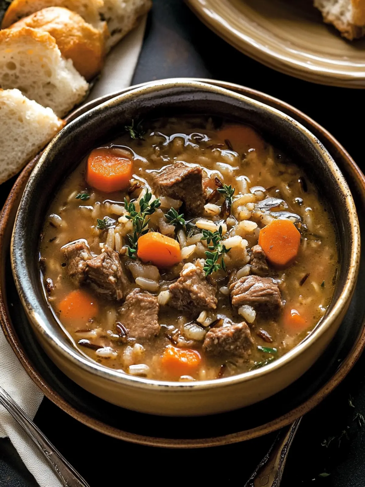 Cozy Beef and Wild Rice Soup Perfect for Chilly Nights 5 Beef and Wild Rice Soup