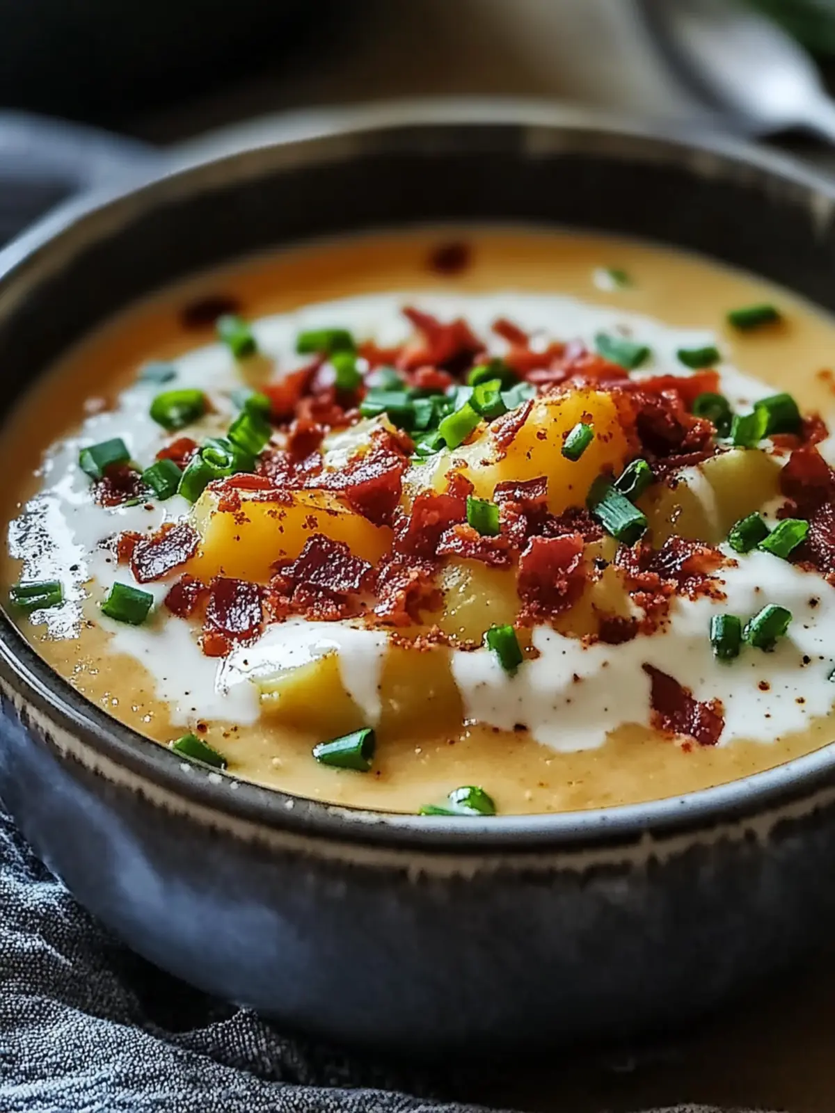 Creamy Loaded Baked Potato Soup That Warms Your Heart 3 Creamy Loaded Baked Potato Soup