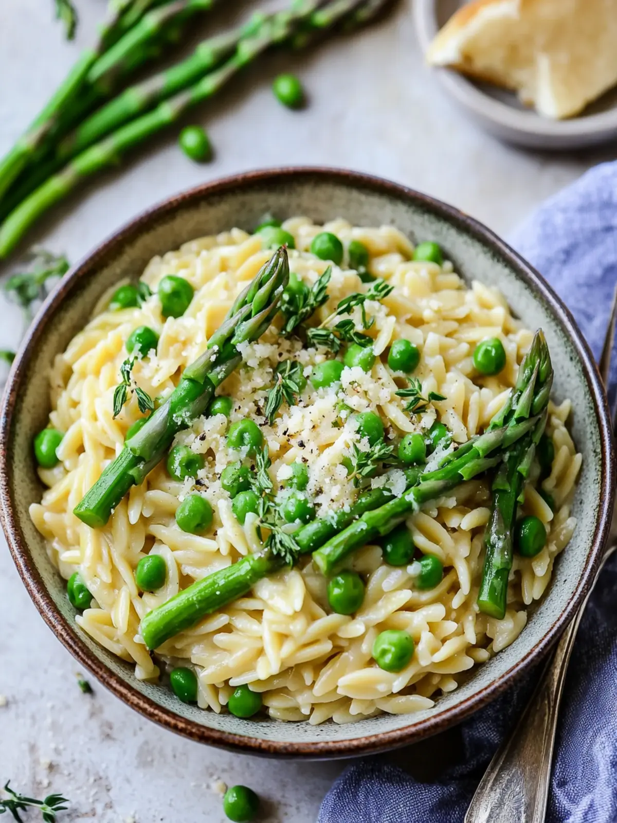 Creamy Orzo with Asparagus and Peas for a Zesty Weeknight Treat 5 Creamy Orzo with Asparagus and Peas