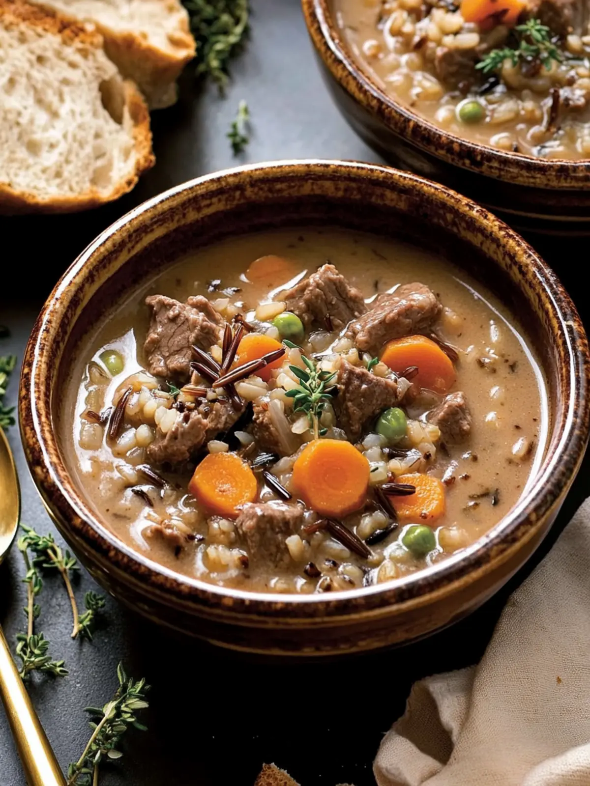 Cozy Beef and Wild Rice Soup Perfect for Chilly Nights 4 Beef and Wild Rice Soup