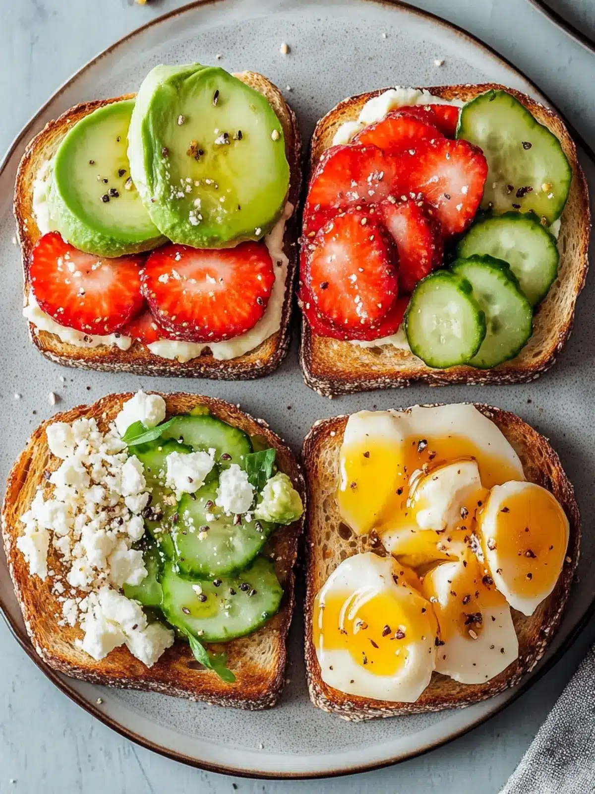 Healthy Toast Toppings