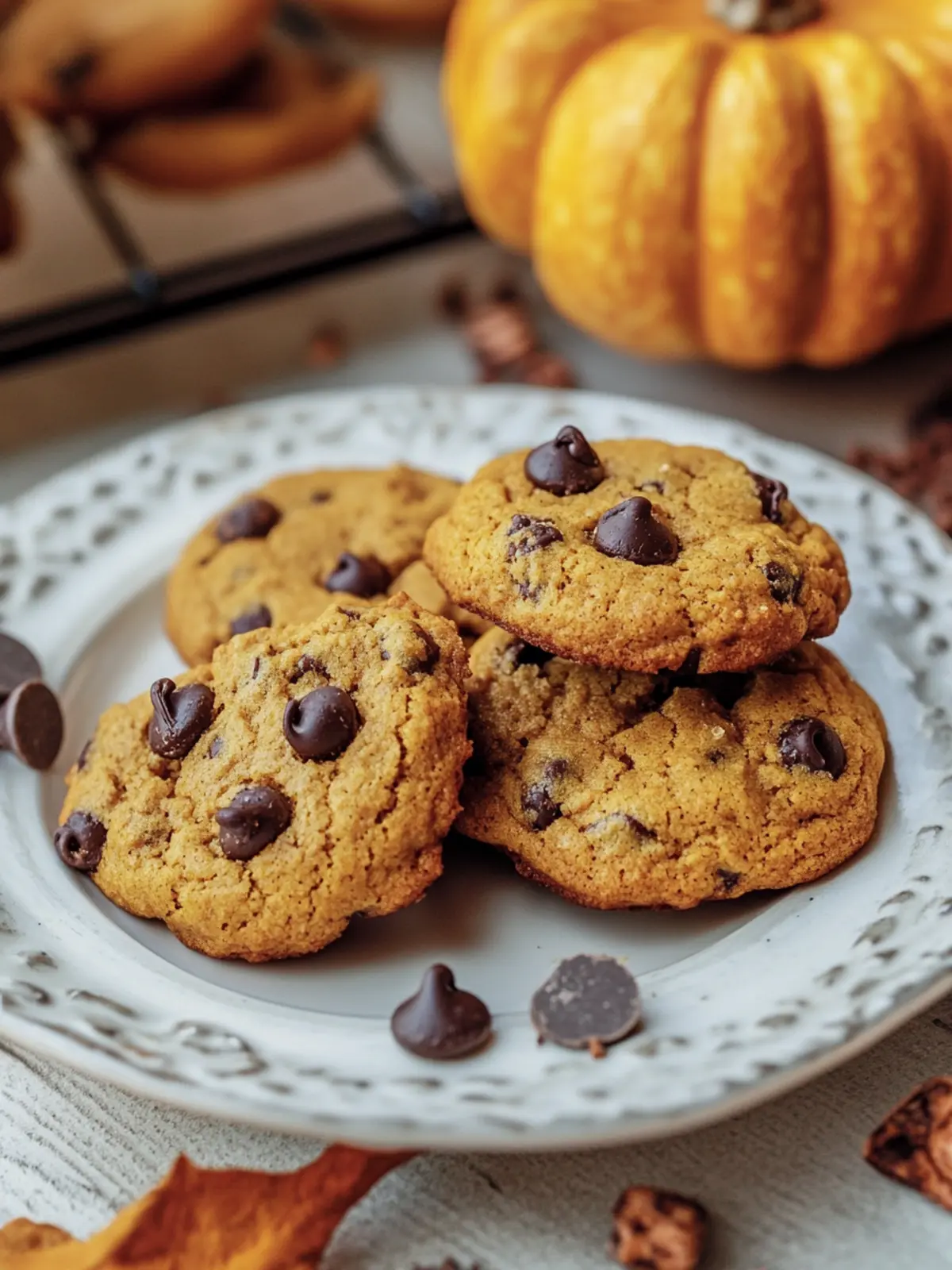 Pumpkin Chocolate Chip Cookies