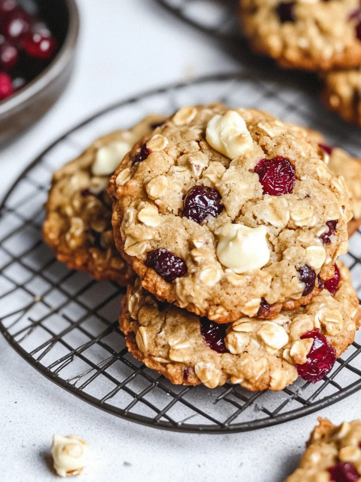 Cranberry White Chocolate Oatmeal Cookies You’ll Crave Daily 5 Cranberry White Chocolate Oatmeal Cookies