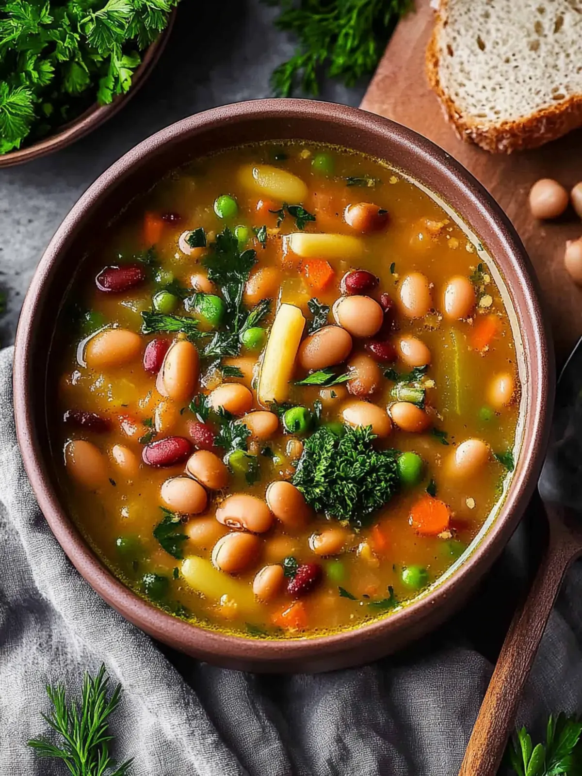Cozy Up with Homemade German Bean Soup: Comfort in a Bowl 2 Homemade German Bean Soup