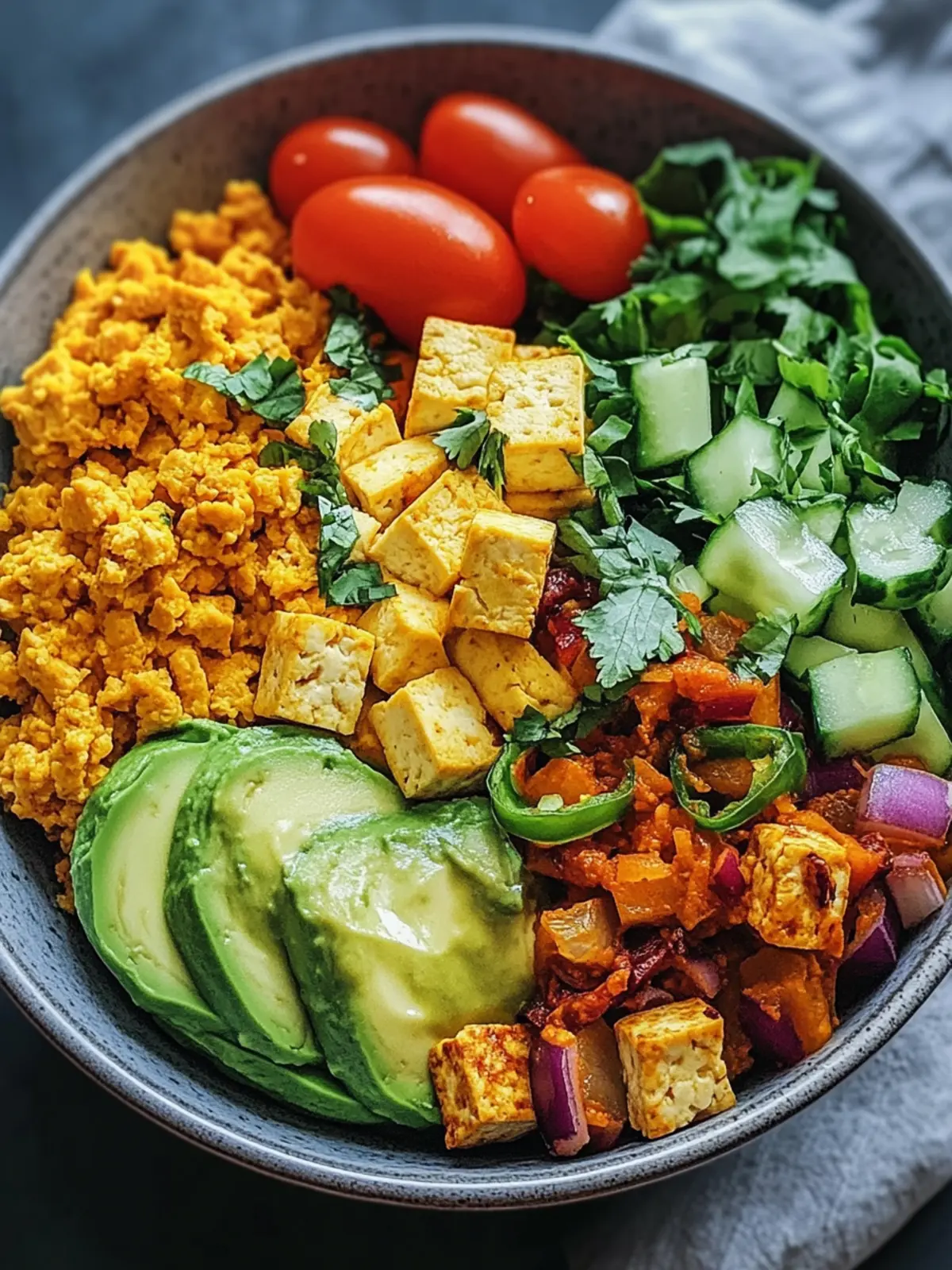 Delicious Tofu Scramble Vegan Breakfast Bowl to Energize Mornings 4 Tofu Scramble Vegan Breakfast Bowl