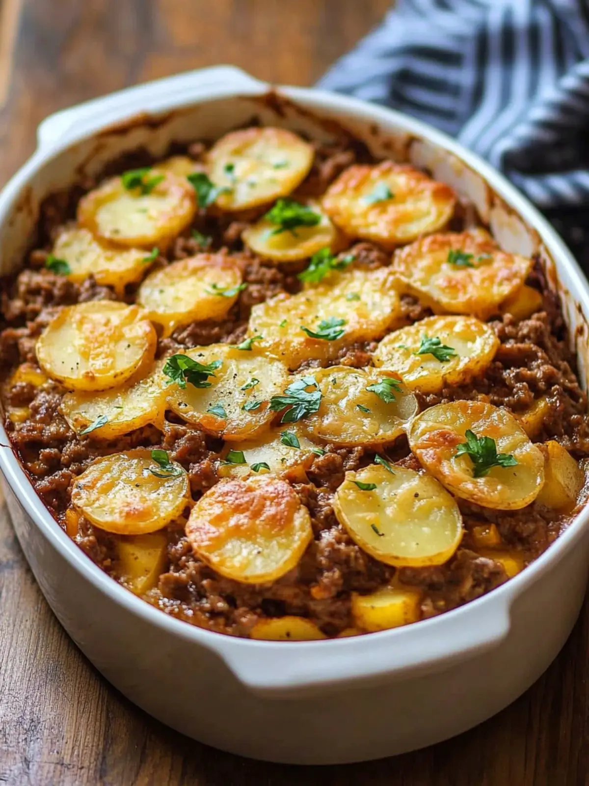 Hobo Casserole with Beef and Potatoe