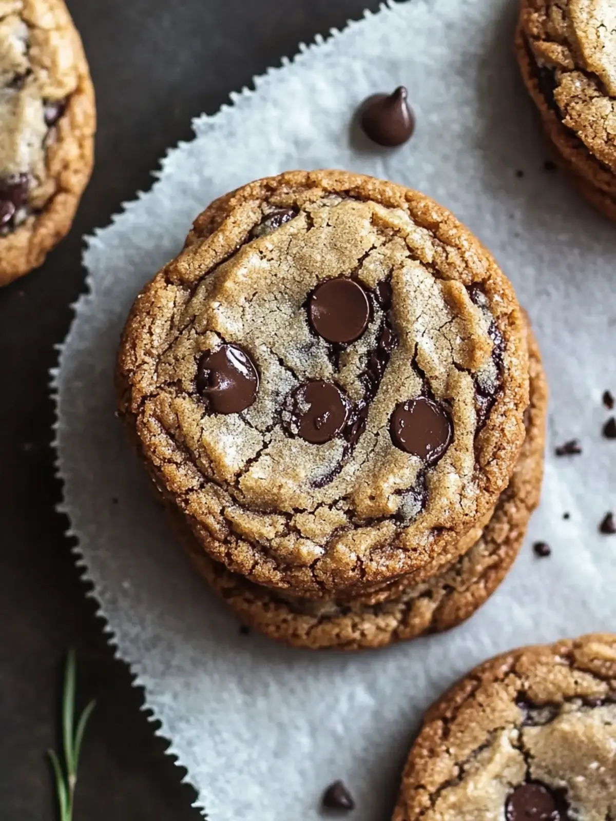 Brown Butter Rosemary Chocolate Chip Cookies You'll Adore 2 Brown Butter Rosemary Chocolate Chip Cookies