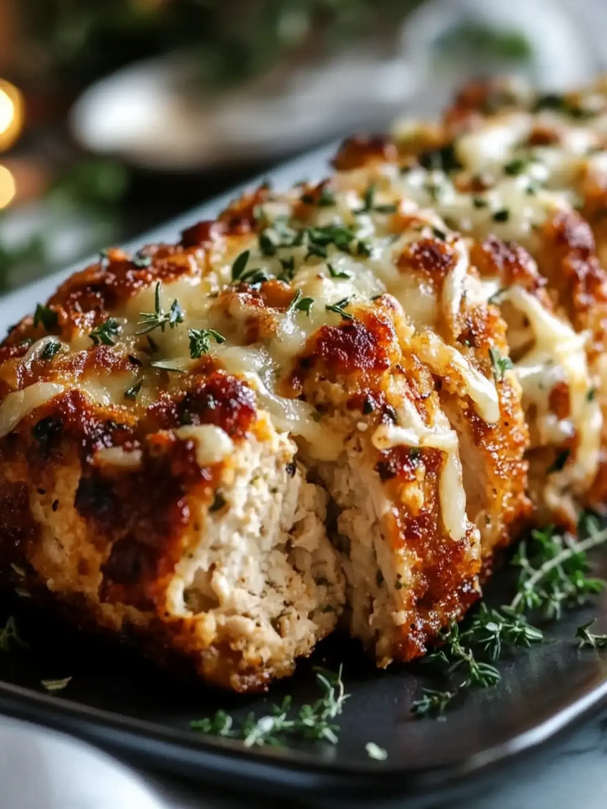 Savory Garlic Parmesan Chicken Meatloaf for Guilt-Free Comfort 3 Garlic Parmesan Chicken Meatloaf