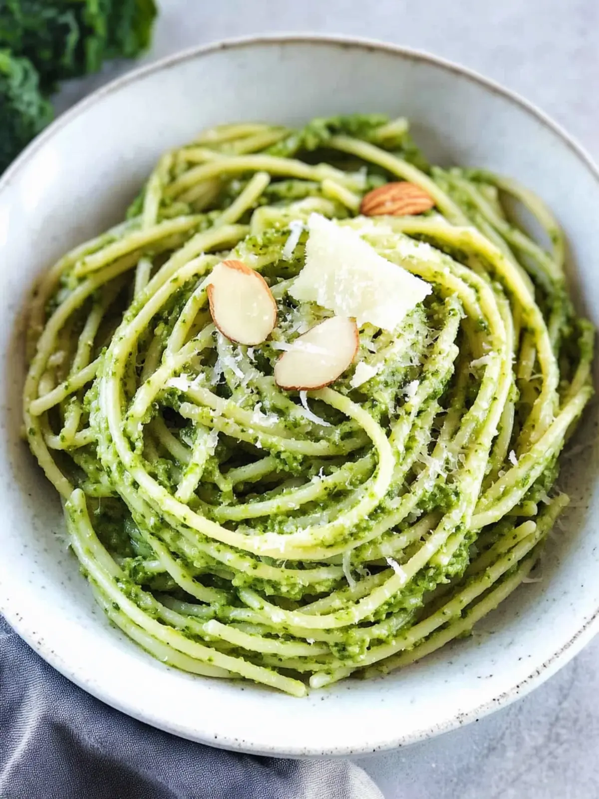 Kale and Almond Pesto Pasta: A Quick, Nutritious Delight 4 Kale and Almond Pesto Pasta