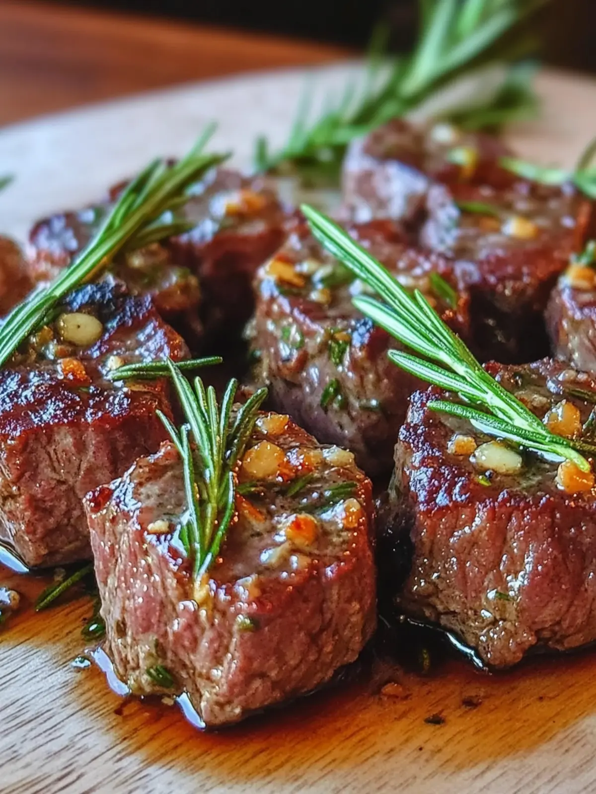 Savory Crockpot Beef Steak Bites with Garlic Butter Rosemary 5 Crockpot Beef Steak Bites- Garlic Butter Rosemary