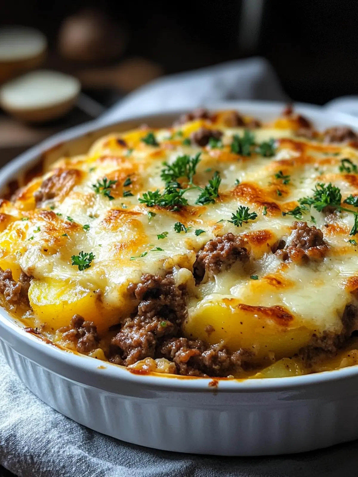 Cheesy Beef Hamburger Potato Casserole for Cozy Nights 2 Cheesy Beef Hamburger Potato Casserole