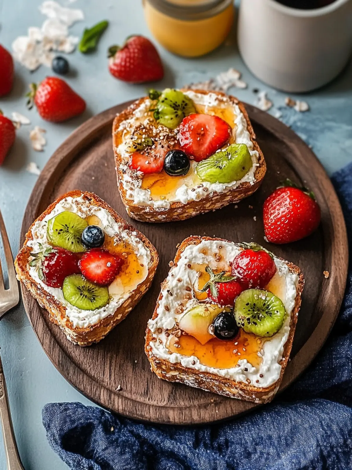 Cottage Cheese & Honey Toast Bars: A Fast, Fun Breakfast! 5 Cottage Cheese & Honey Toast Bars
