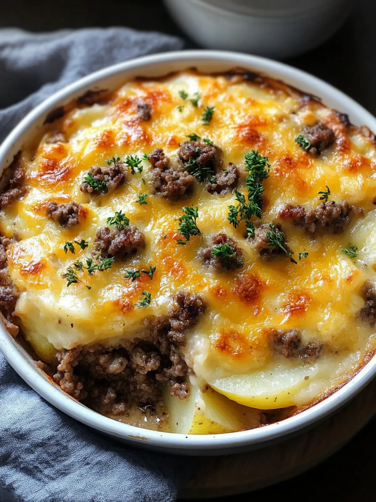 Cheesy Beef Hamburger Potato Casserole for Cozy Nights 4 Cheesy Beef Hamburger Potato Casserole