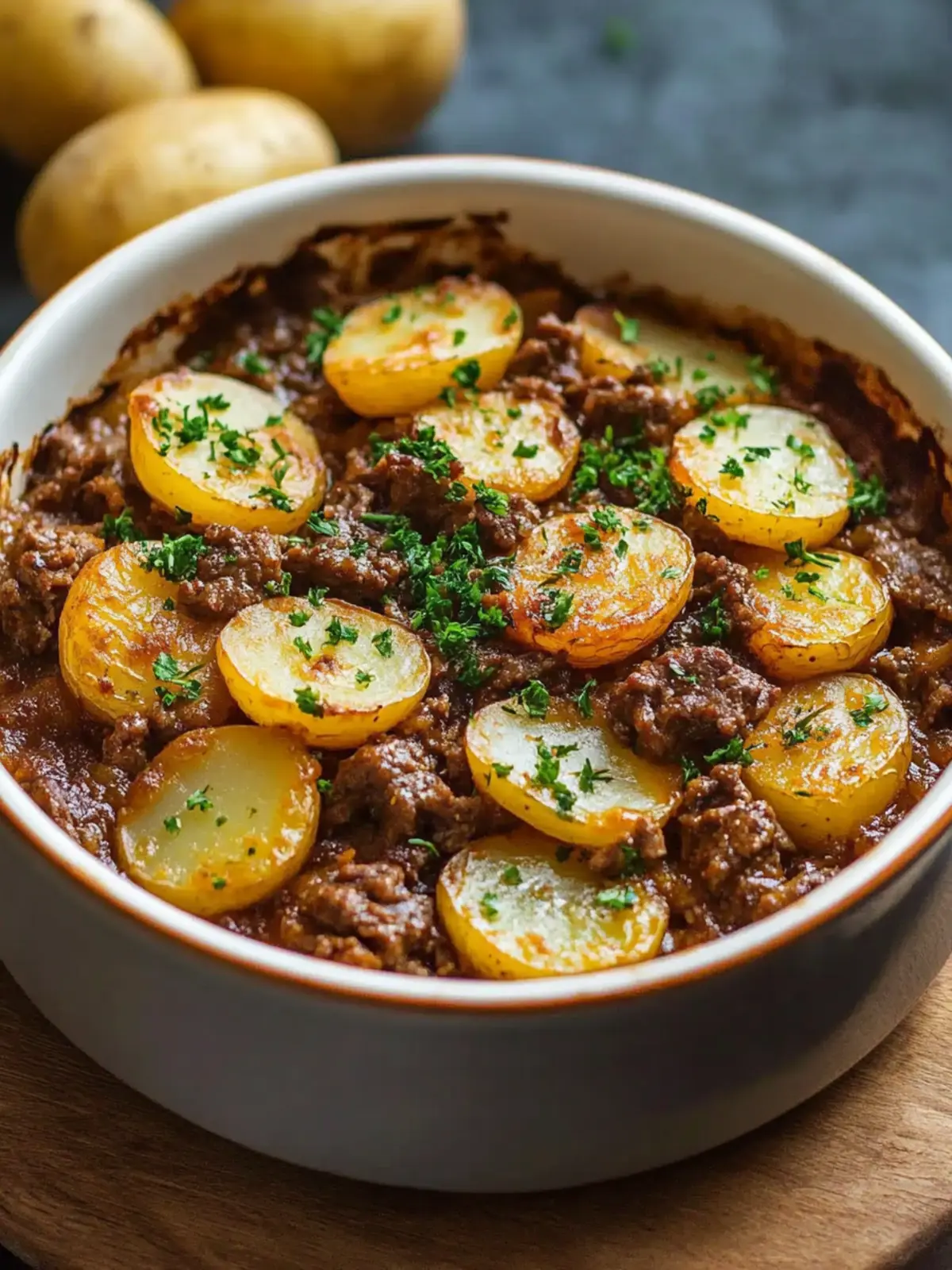 Hobo Casserole with Beef and Potatoe