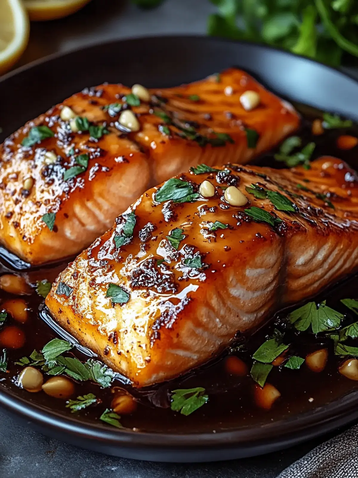 Delicious Salmon with Brown Sugar Garlic Glaze in 20 Minutes 2 Salmon with Brown Sugar Garlic Glaze