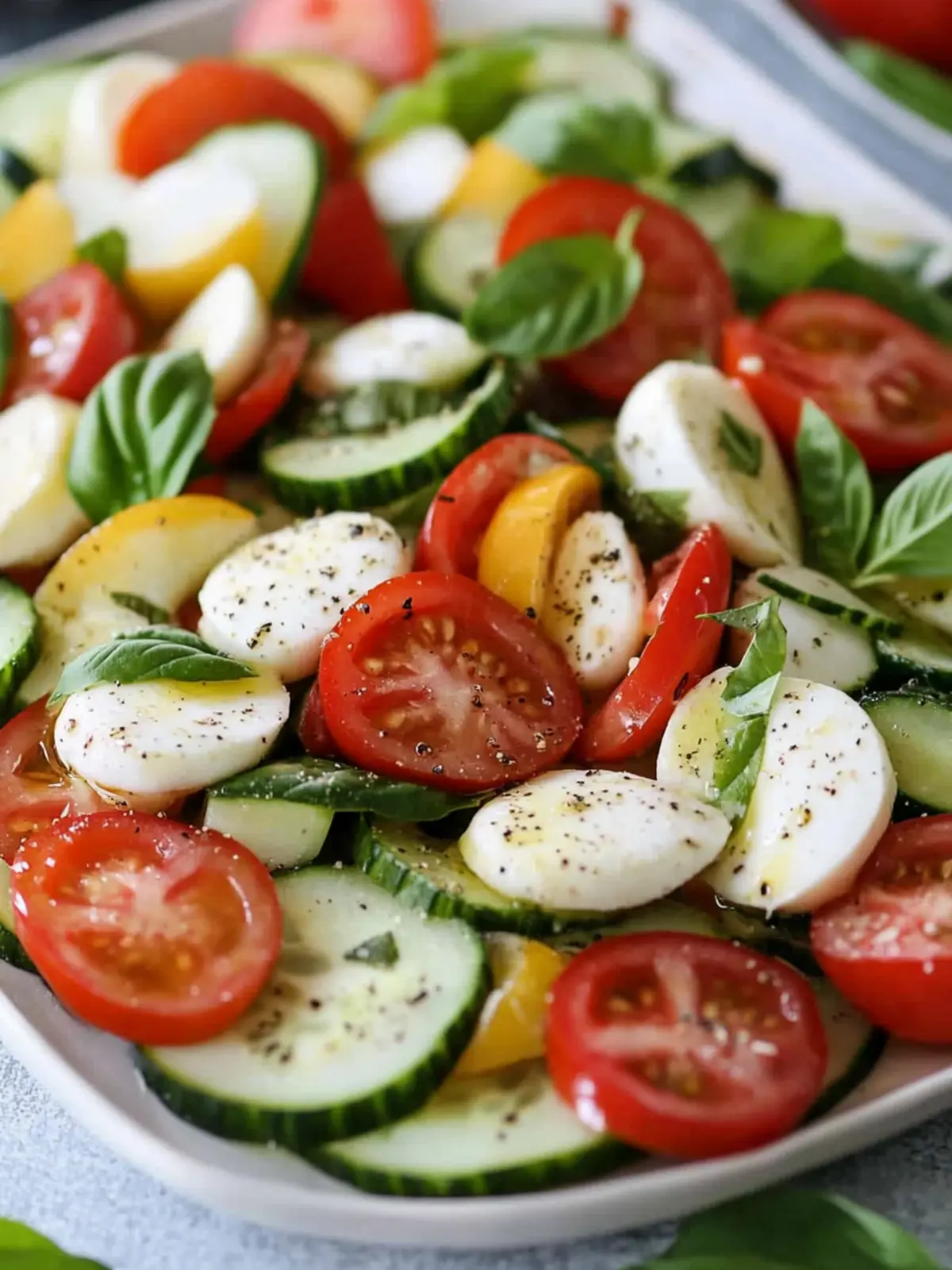Crisp Cucumber Caprese Salad That Brightens Any Meal 5 Cucumber Caprese Salad