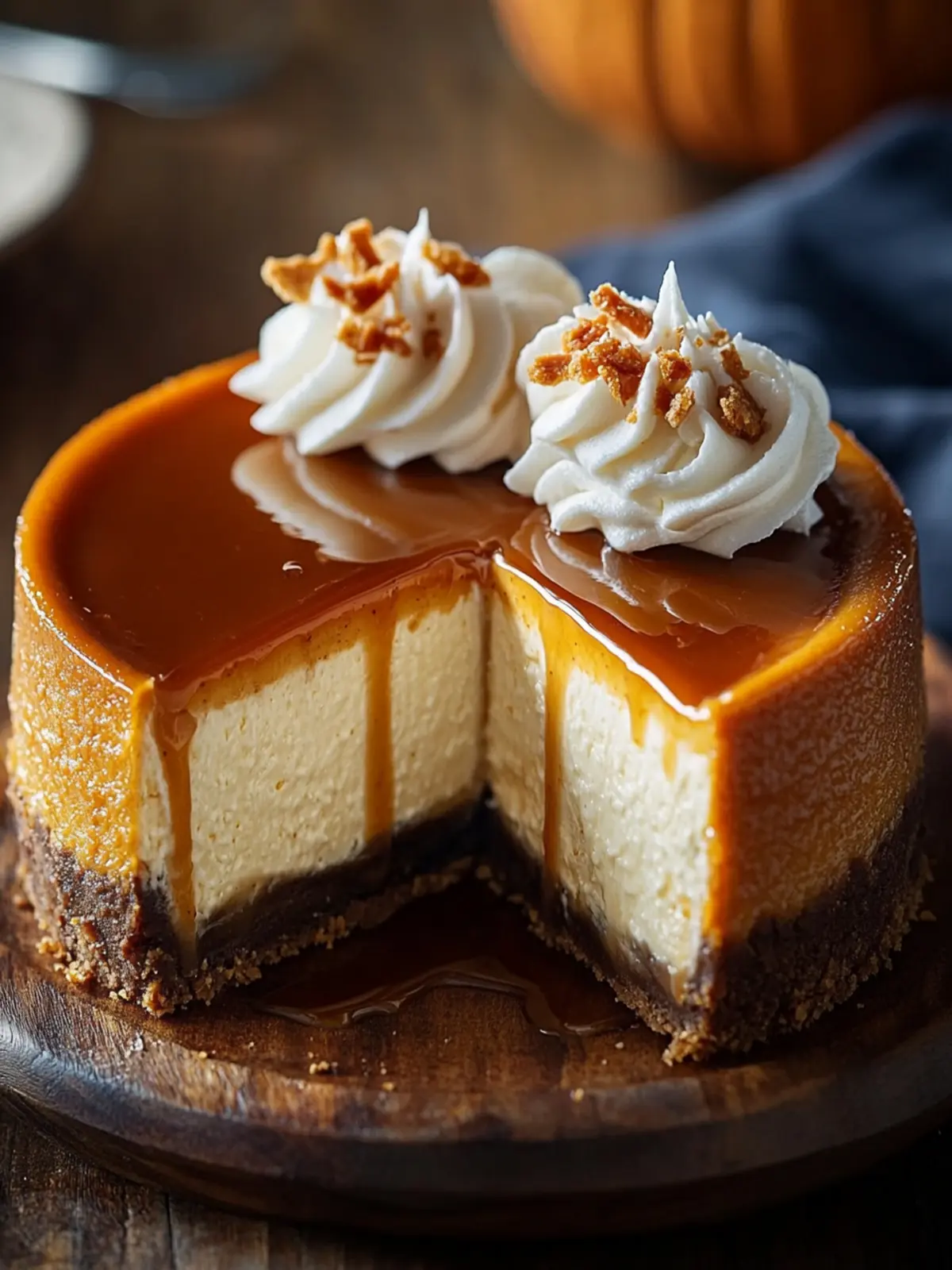 Caramel Pumpkin Cheesecake Recipe