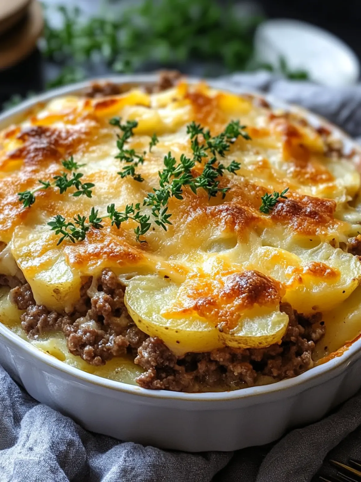 Cheesy Beef Hamburger Potato Casserole for Cozy Nights 3 Cheesy Beef Hamburger Potato Casserole