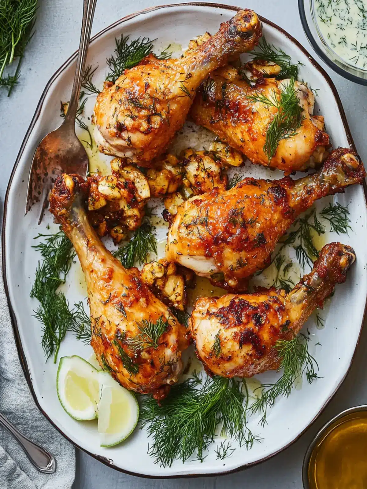 Crispy Skin Chicken with Dill and Garlic Sauce for Spring Delights 3 Crispy Skin Chicken With Dill and Garlic Sauce