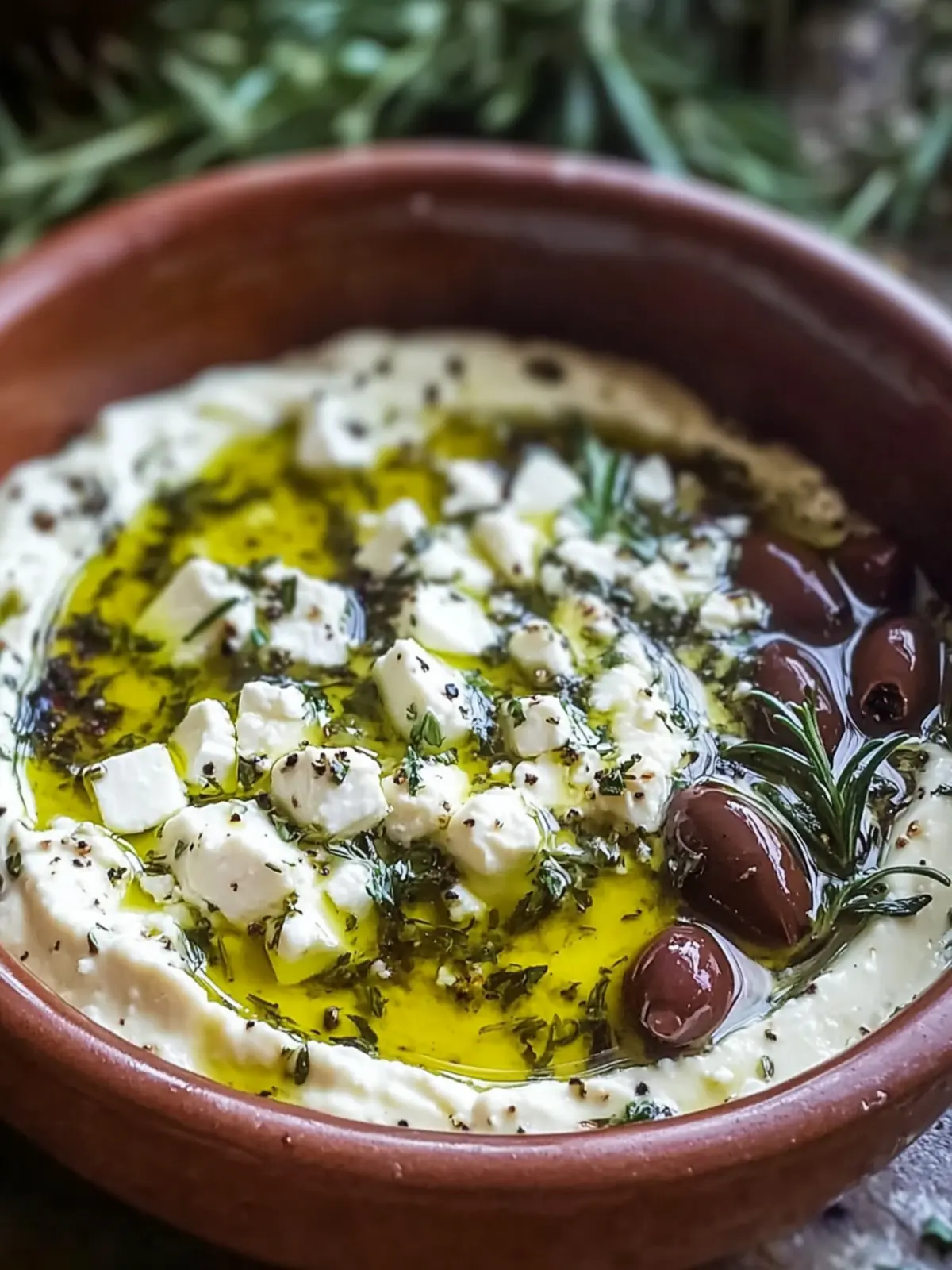 Creamy Herb and Feta Olive Oil Dip to Elevate Your Snacking 2 Creamy Herb and Feta Olive Oil Dip