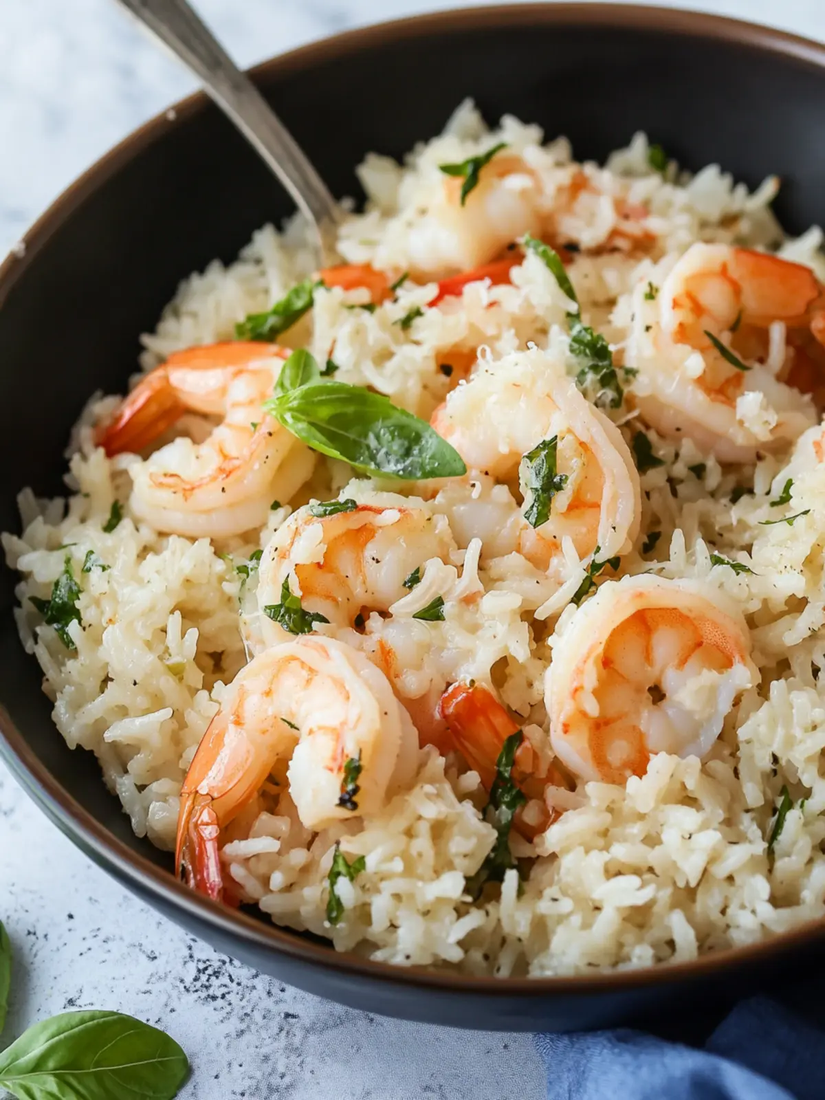 Creamy Parmesan Basil Shrimp and Rice Ready in 20 Minutes 2 Parmesan Basil Shrimp and Rice