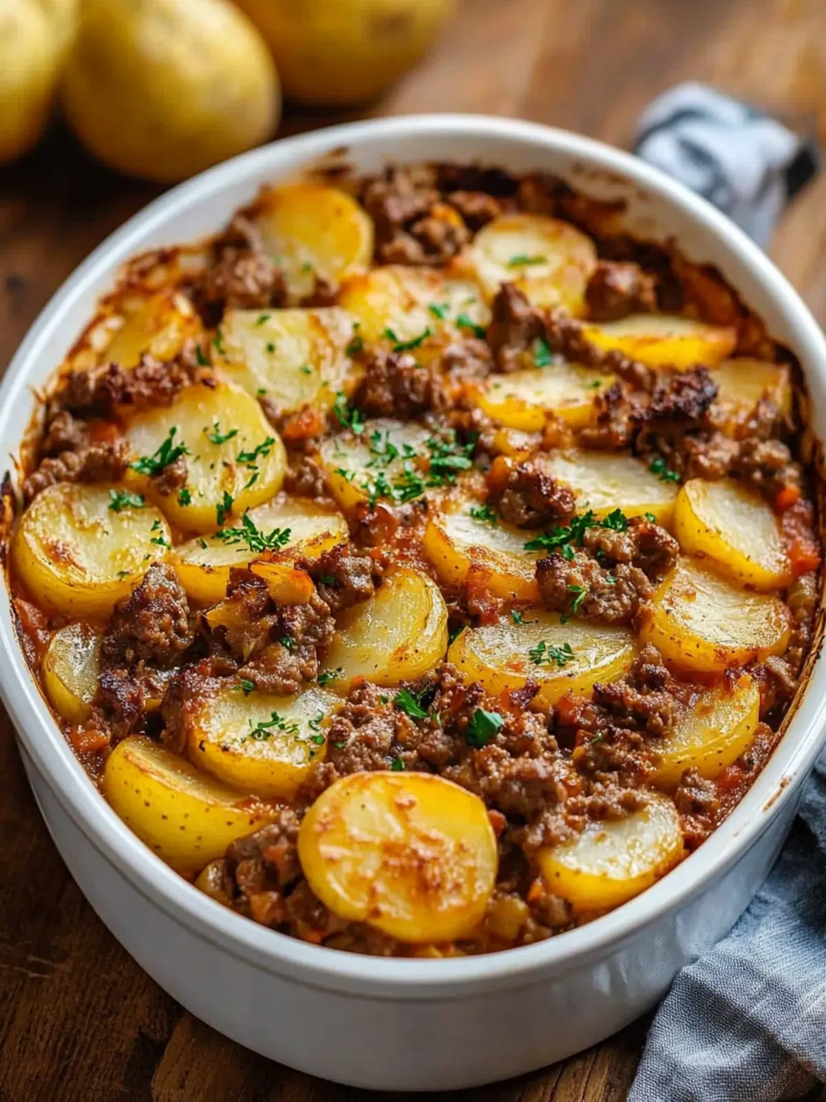 Hobo Casserole with Beef and Potatoe