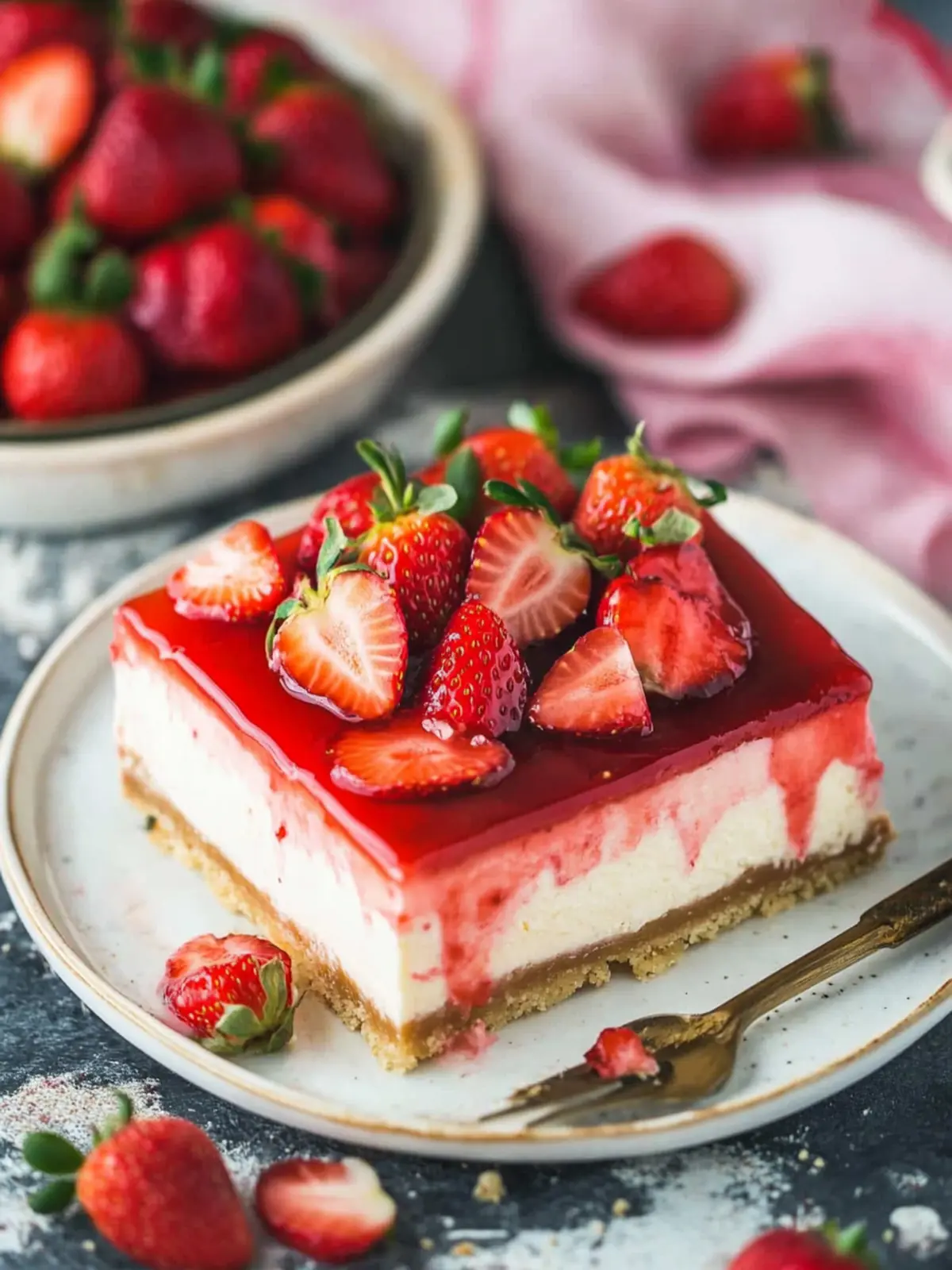 Creamy Strawberry Cheesecake with a Berry Twist to Impress 5 Strawberry Cheesecake