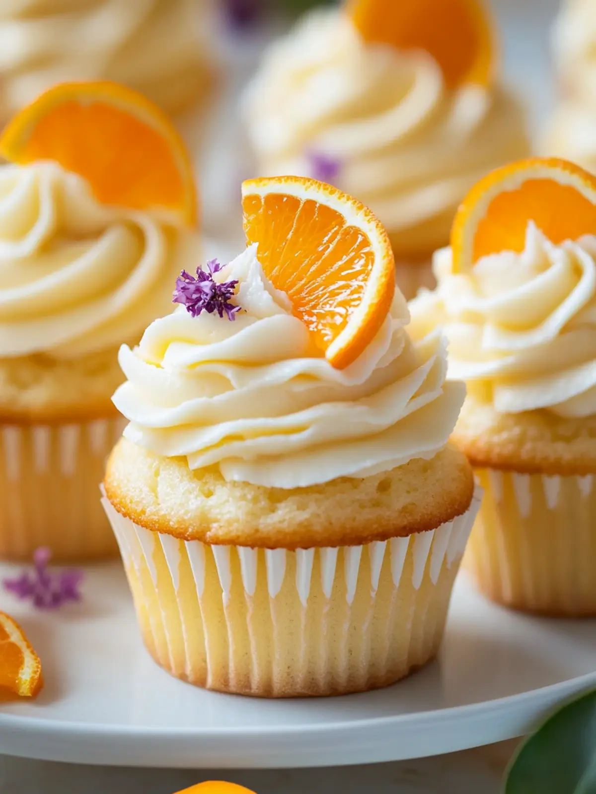 Sweet Orange Creamsicle Cupcakes for a Mother’s Day Treat 4 Orange Creamsicle Cupcakes- For mother's day special
