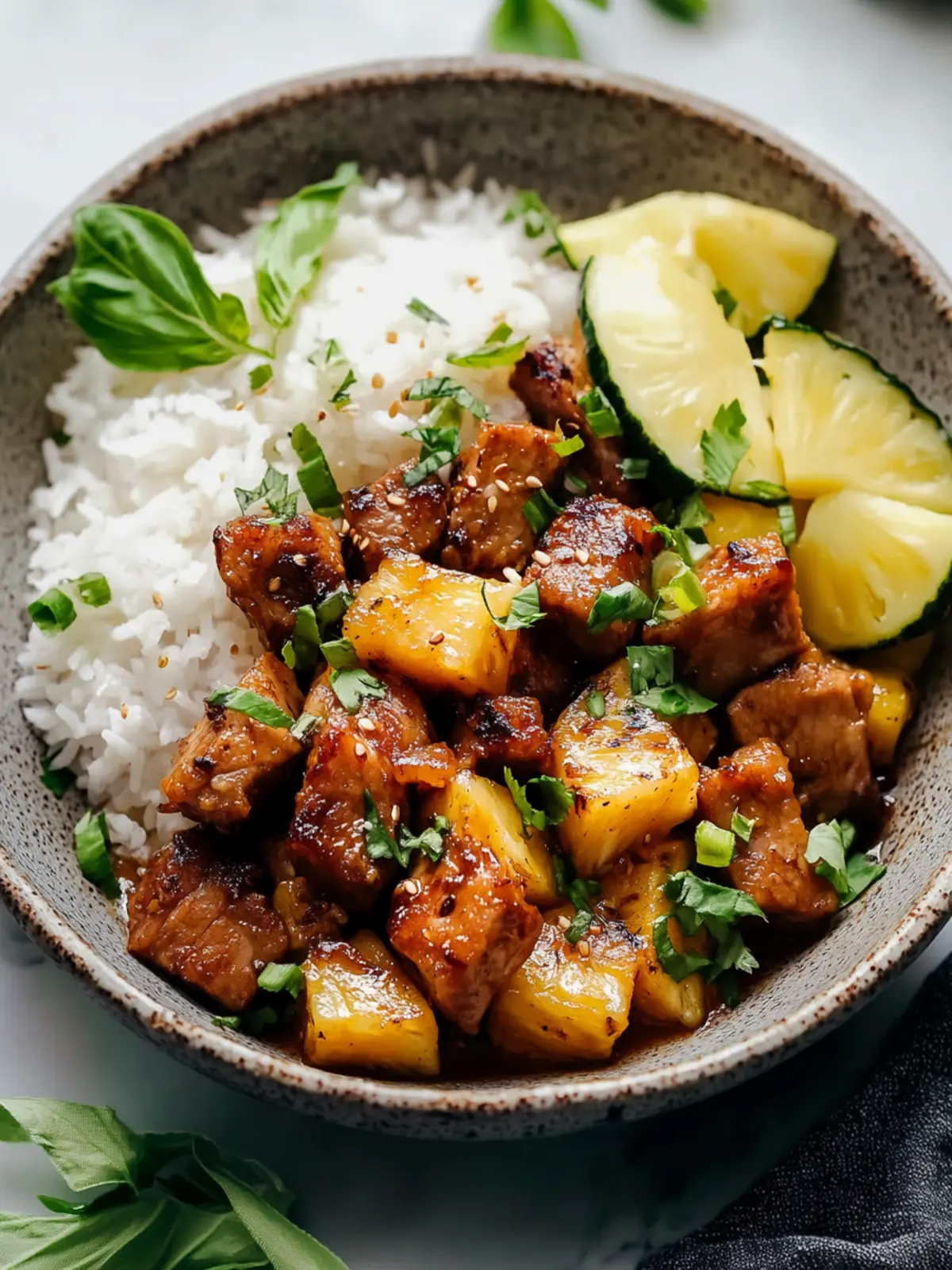 Savory Pineapple Pork with Coconut Rice in 30 Minutes 5 Pineapple Pork with Coconut Rice