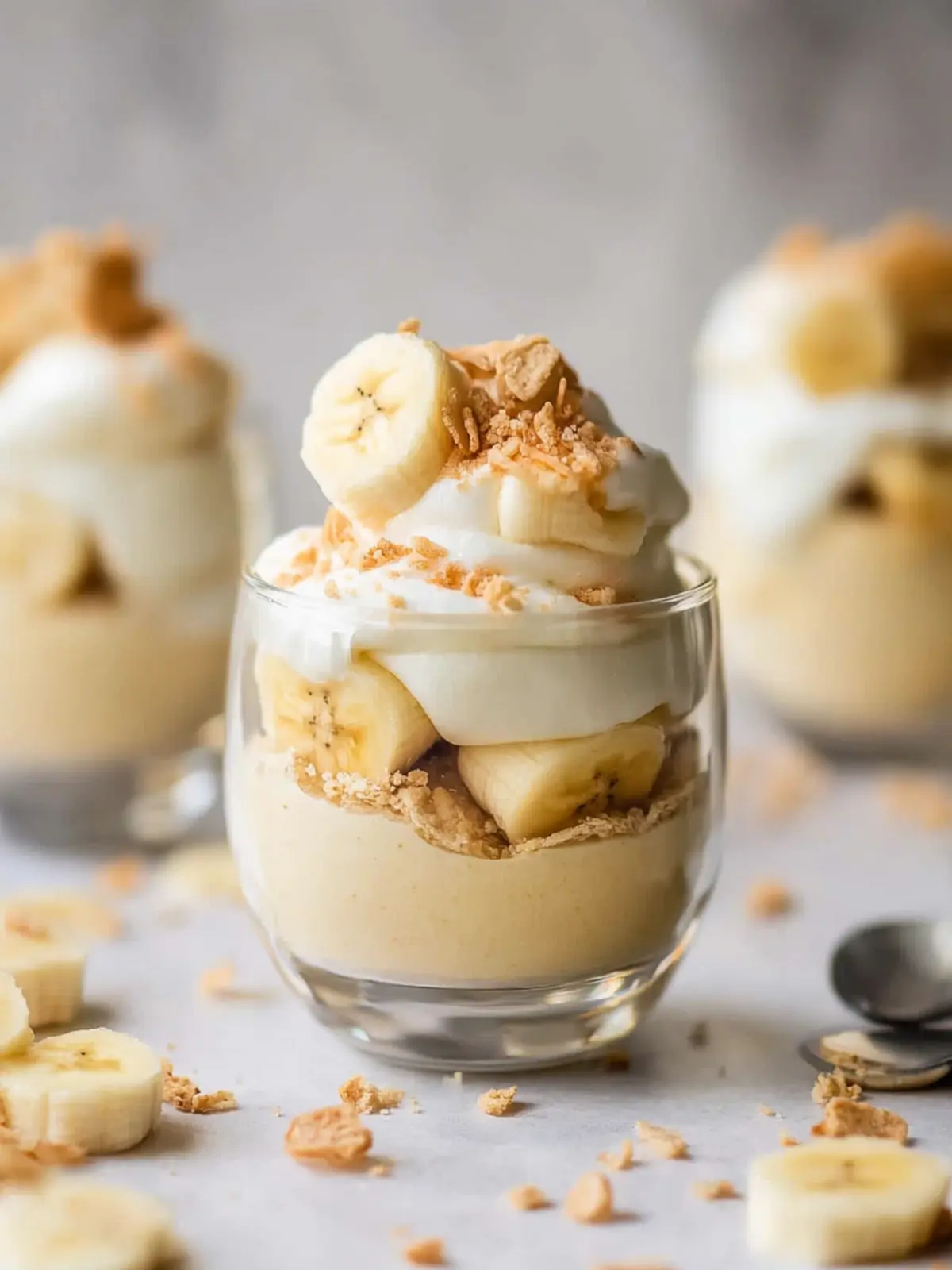 Creamy Banana Pudding Cups with Homemade Custard Delight 2 Banana Pudding Cups