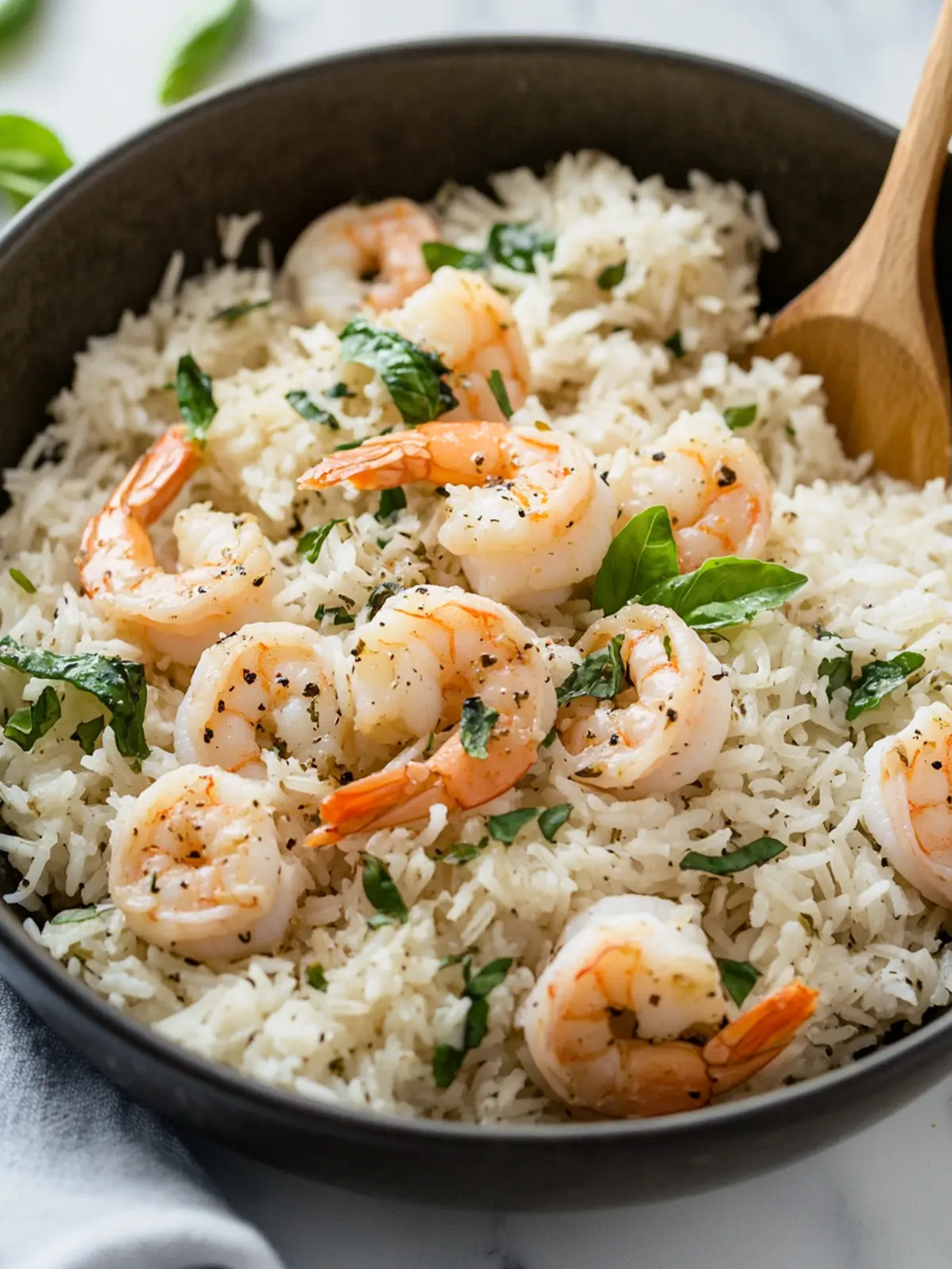 Creamy Parmesan Basil Shrimp and Rice Ready in 20 Minutes 4 Parmesan Basil Shrimp and Rice