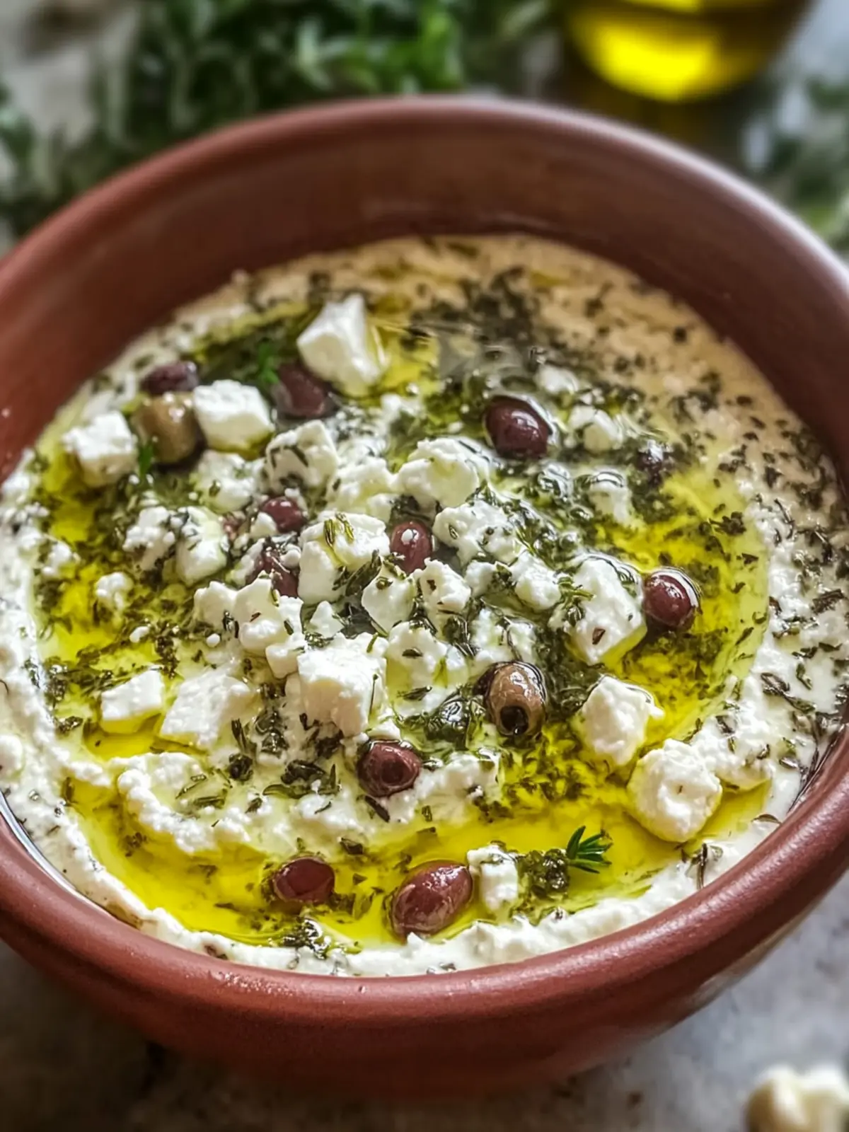 Creamy Herb and Feta Olive Oil Dip to Elevate Your Snacking 4 Creamy Herb and Feta Olive Oil Dip