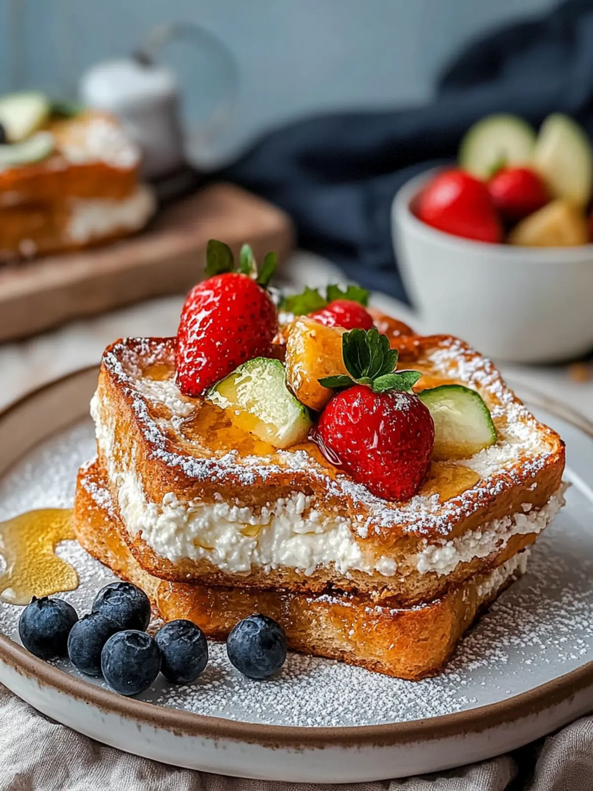 Cottage Cheese & Honey Toast Bars: A Fast, Fun Breakfast! 2 Cottage Cheese & Honey Toast Bars