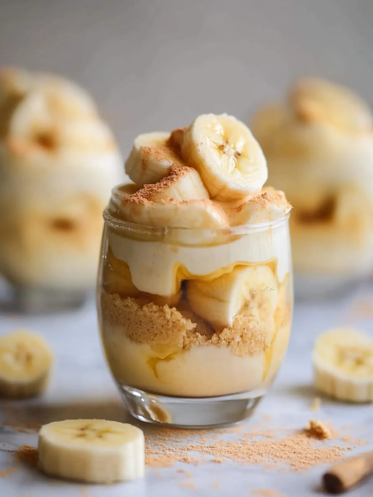 Creamy Banana Pudding Cups with Homemade Custard Delight 3 Banana Pudding Cups