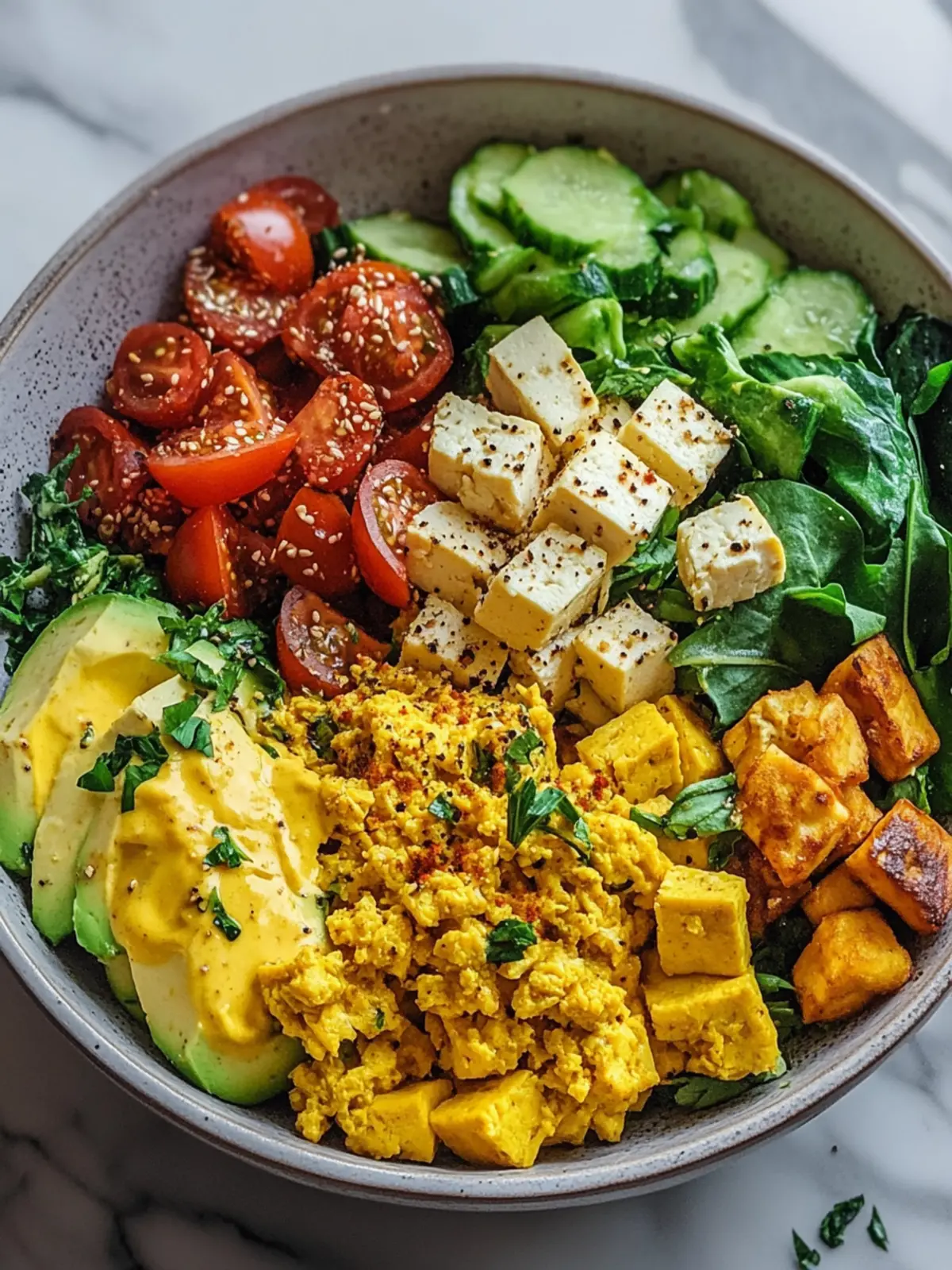 Delicious Tofu Scramble Vegan Breakfast Bowl to Energize Mornings 3 Tofu Scramble Vegan Breakfast Bowl
