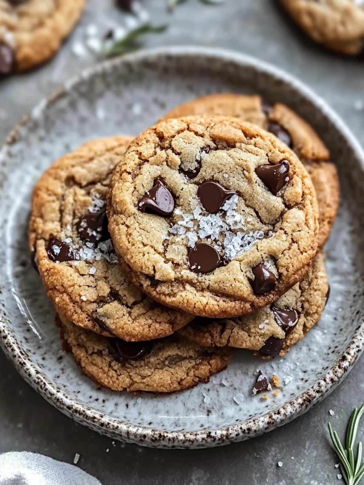 Brown Butter Rosemary Chocolate Chip Cookies You'll Adore 3 Brown Butter Rosemary Chocolate Chip Cookies