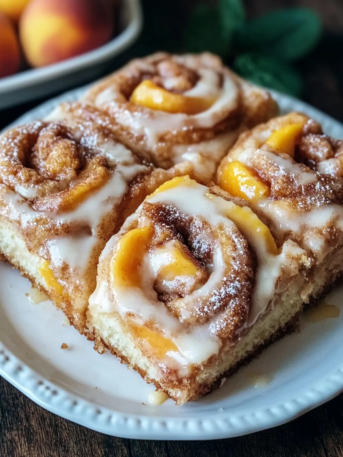 Peach Cobbler Cinnamon Rolls: Summer's Sweetest Breakfast Bliss 5 Peach Cobbler Cinnamon Rolls