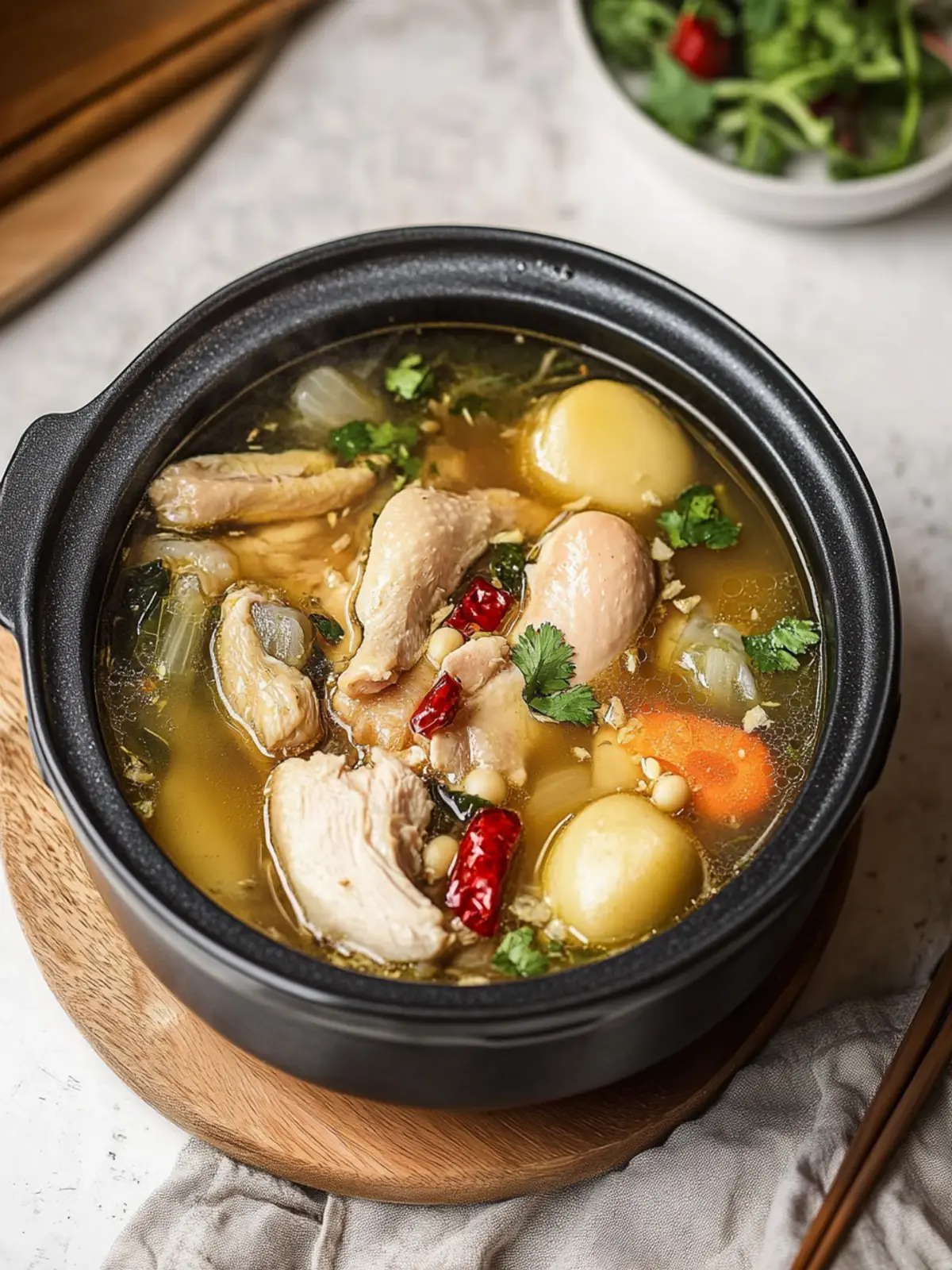 Wholesome Chinese Herbal Chicken Soup in Just 20 Minutes 4 Chinese Herbal Chicken Soup (Pressure Cooker Method)