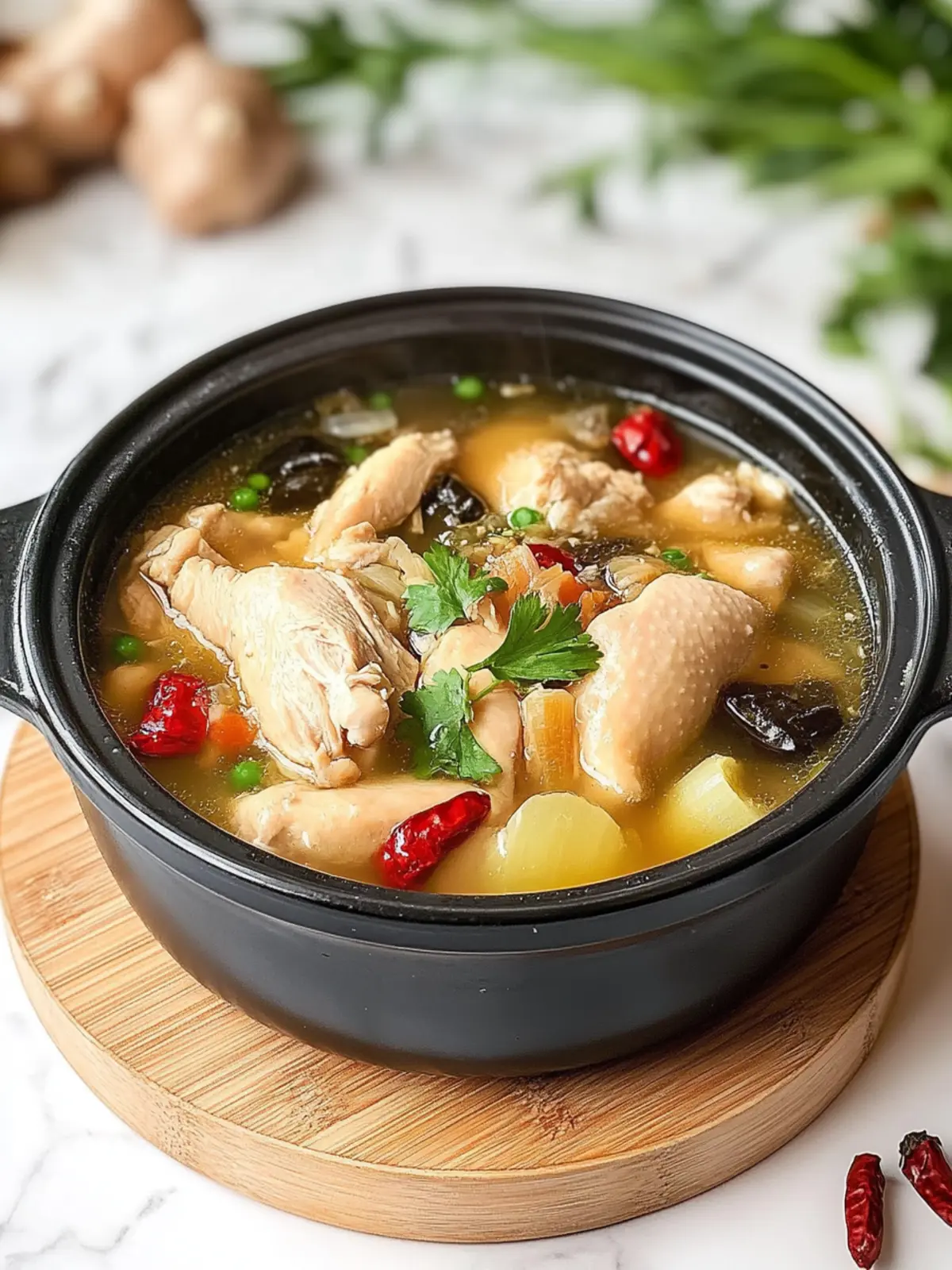 Wholesome Chinese Herbal Chicken Soup in Just 20 Minutes 5 Chinese Herbal Chicken Soup (Pressure Cooker Method)