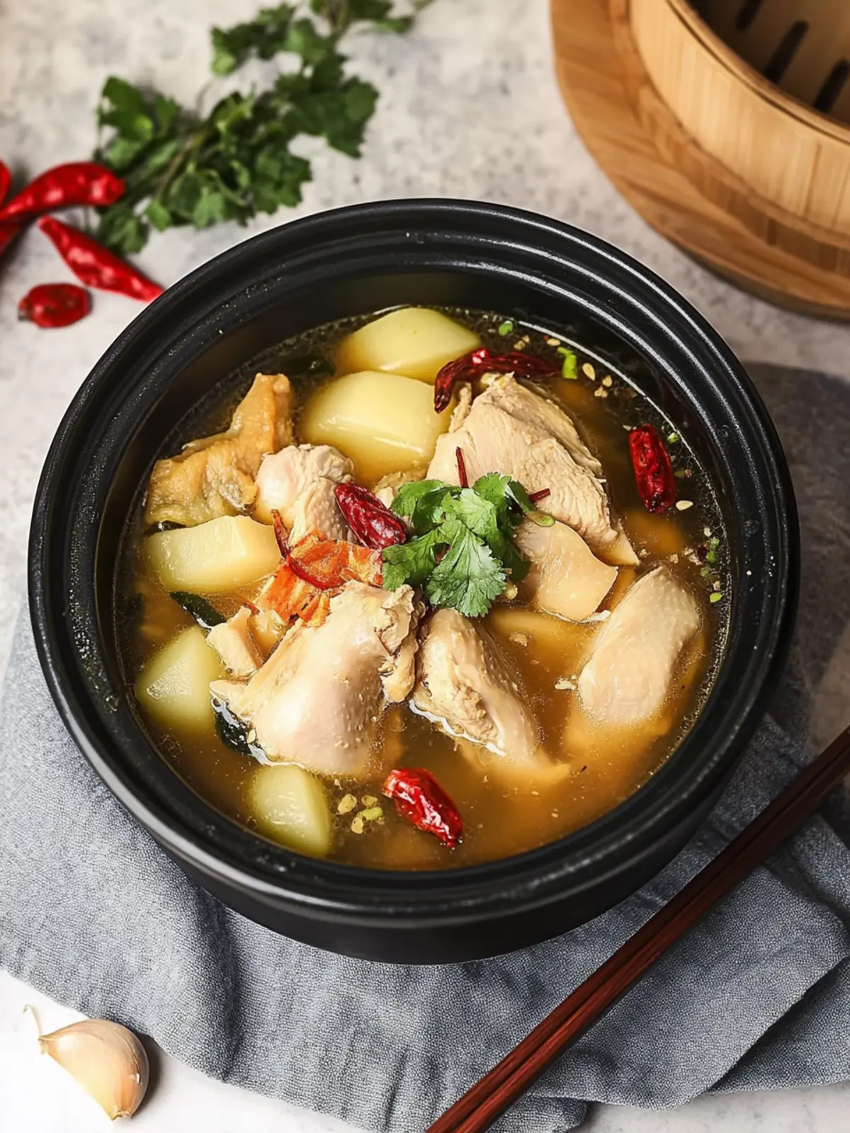 Wholesome Chinese Herbal Chicken Soup in Just 20 Minutes 2 Chinese Herbal Chicken Soup (Pressure Cooker Method)