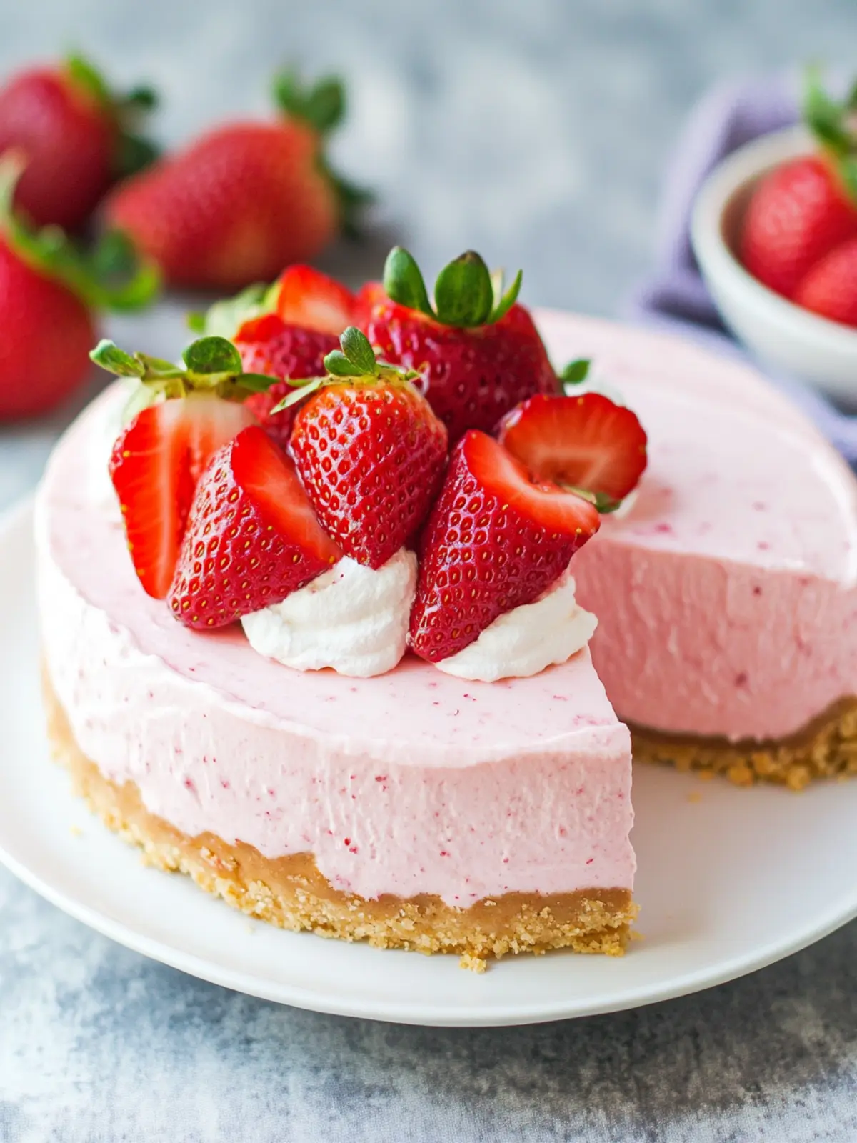 No Bake Strawberry Cheesecake That Will Wow Your Guests 4 No Bake Strawberry Cheesecake